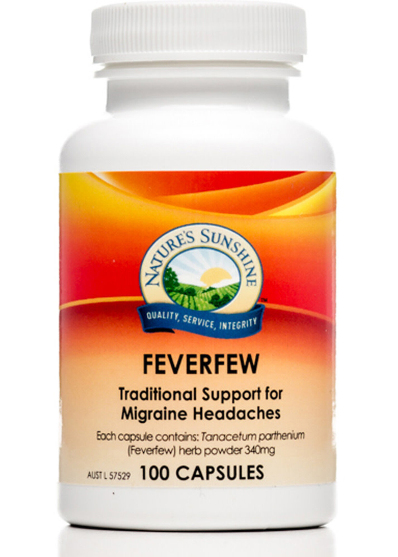 Natures Sunshine Natures Sunshine Feverfew - 340mg 100 caps