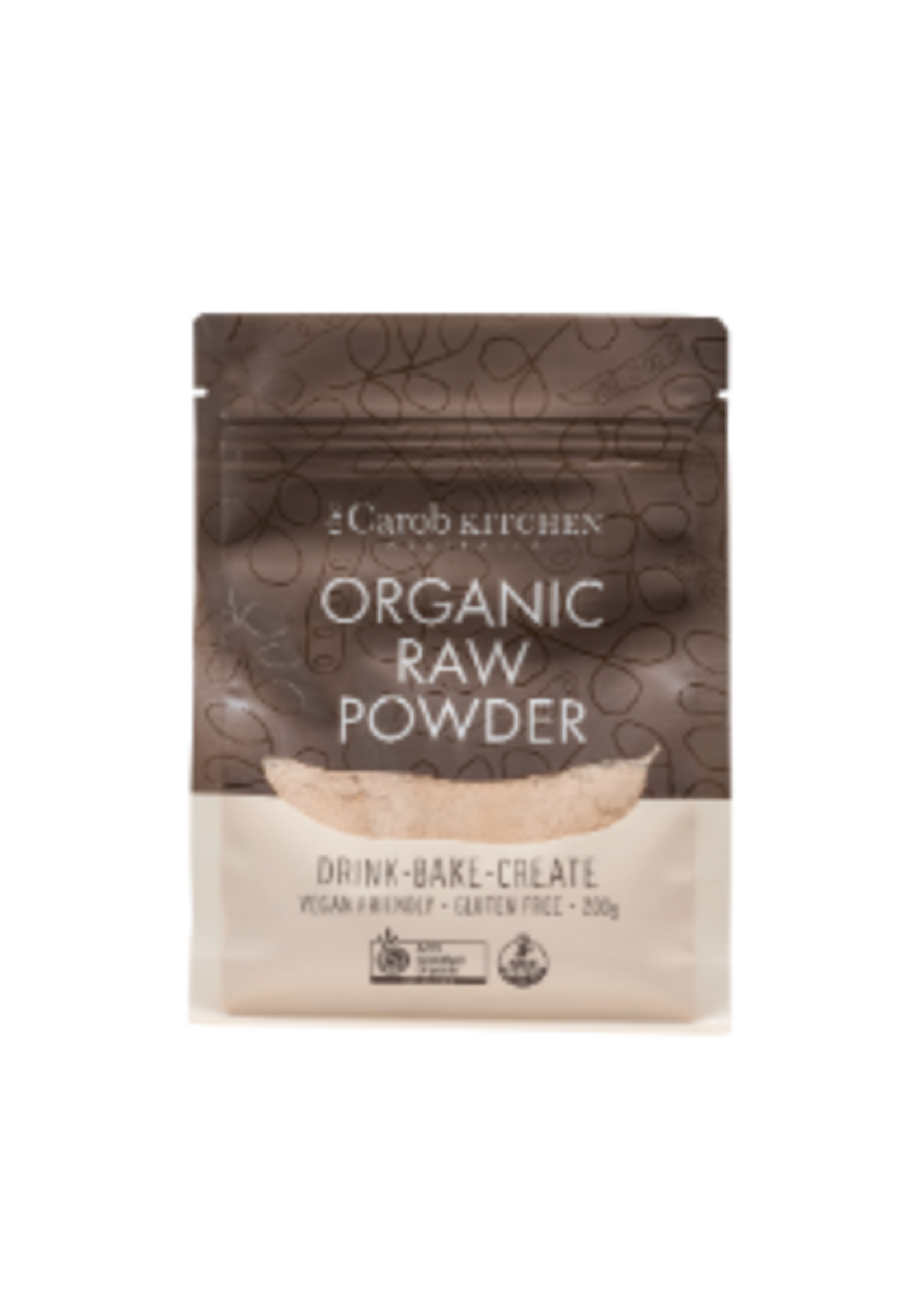 The Carob Kitchen The Carob Kitchen Carob Powder Raw 200g
