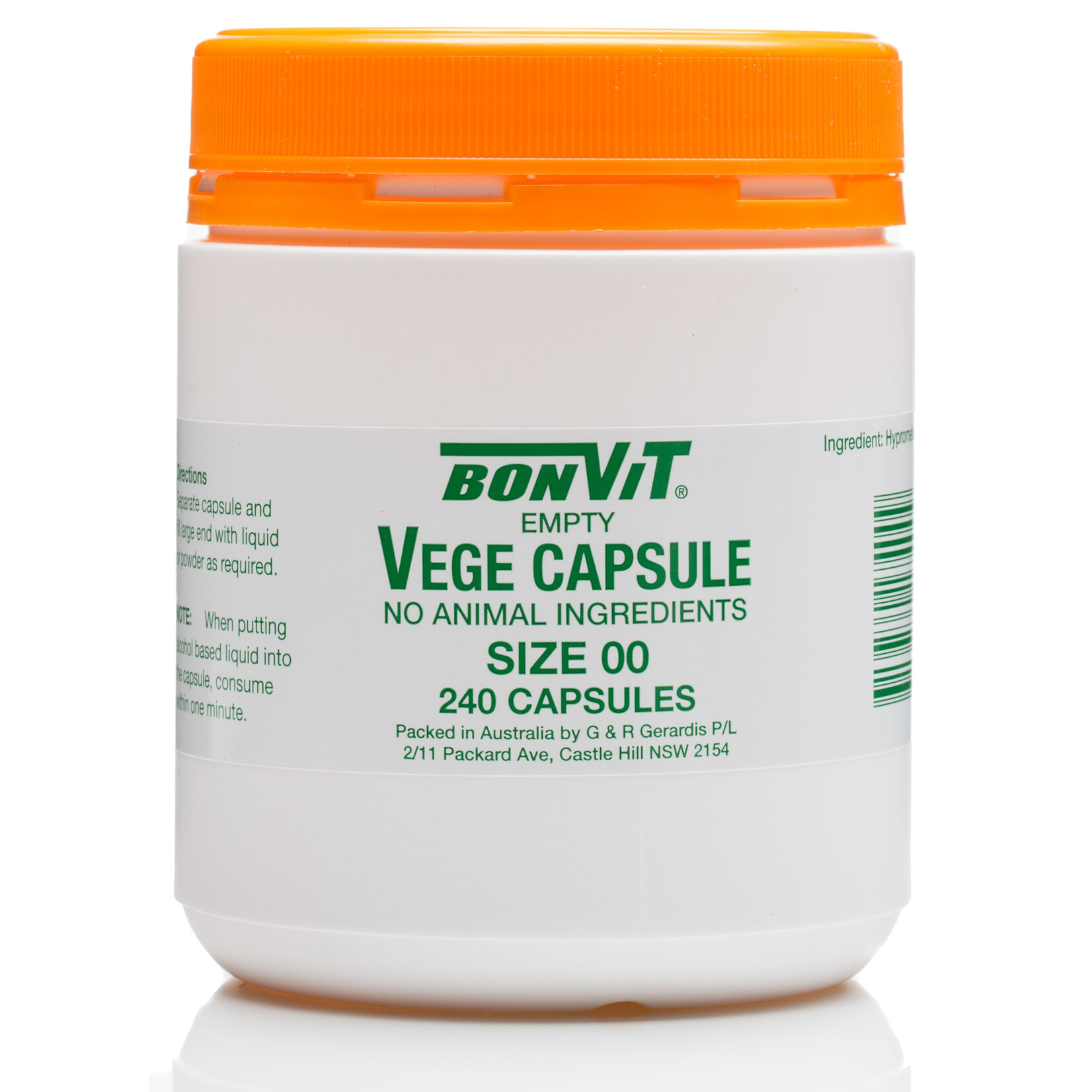 Bonvit Bonvit Vege Capsules Size 00 240pc
