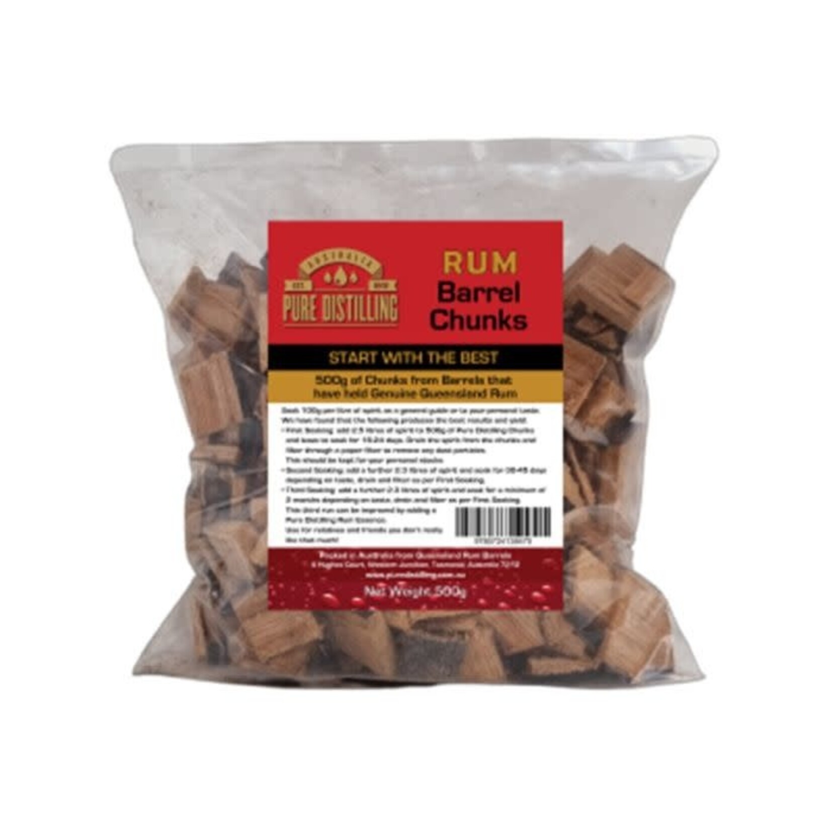 Pure distilling Pure Distilling Barrel Chunks Rum 500g