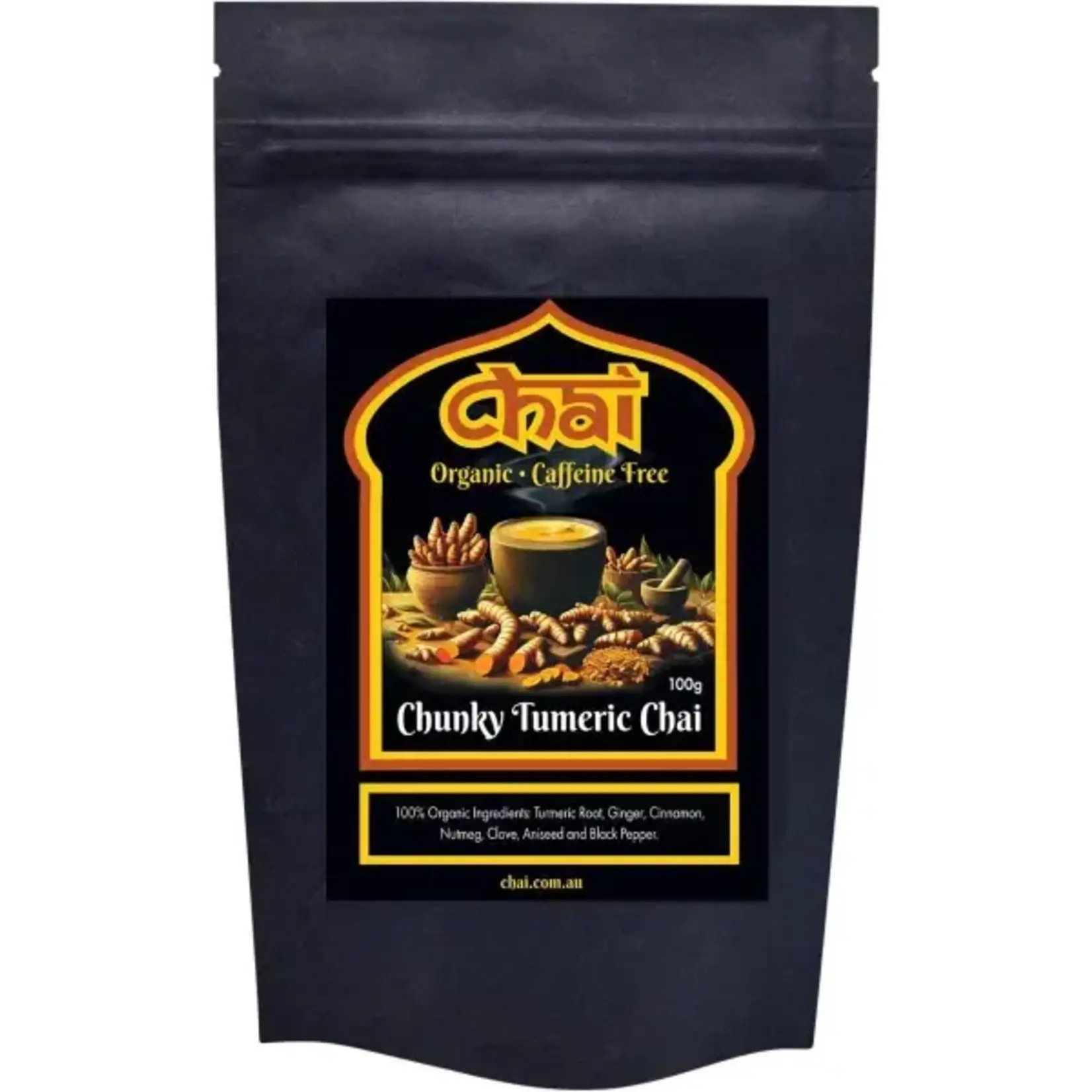 Chai Tea Chai Organic Chunky Turmeric Chai 100g