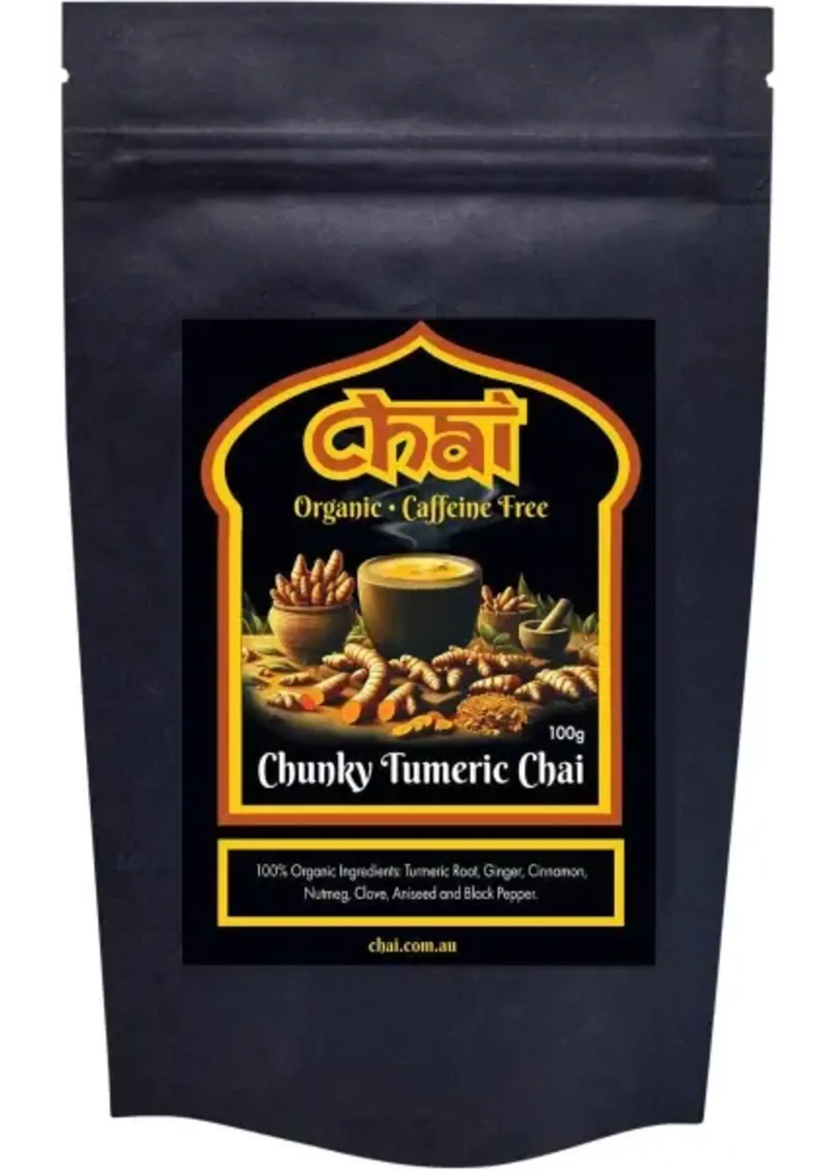 Chai Tea Chai Organic Chunky Turmeric Chai 100g