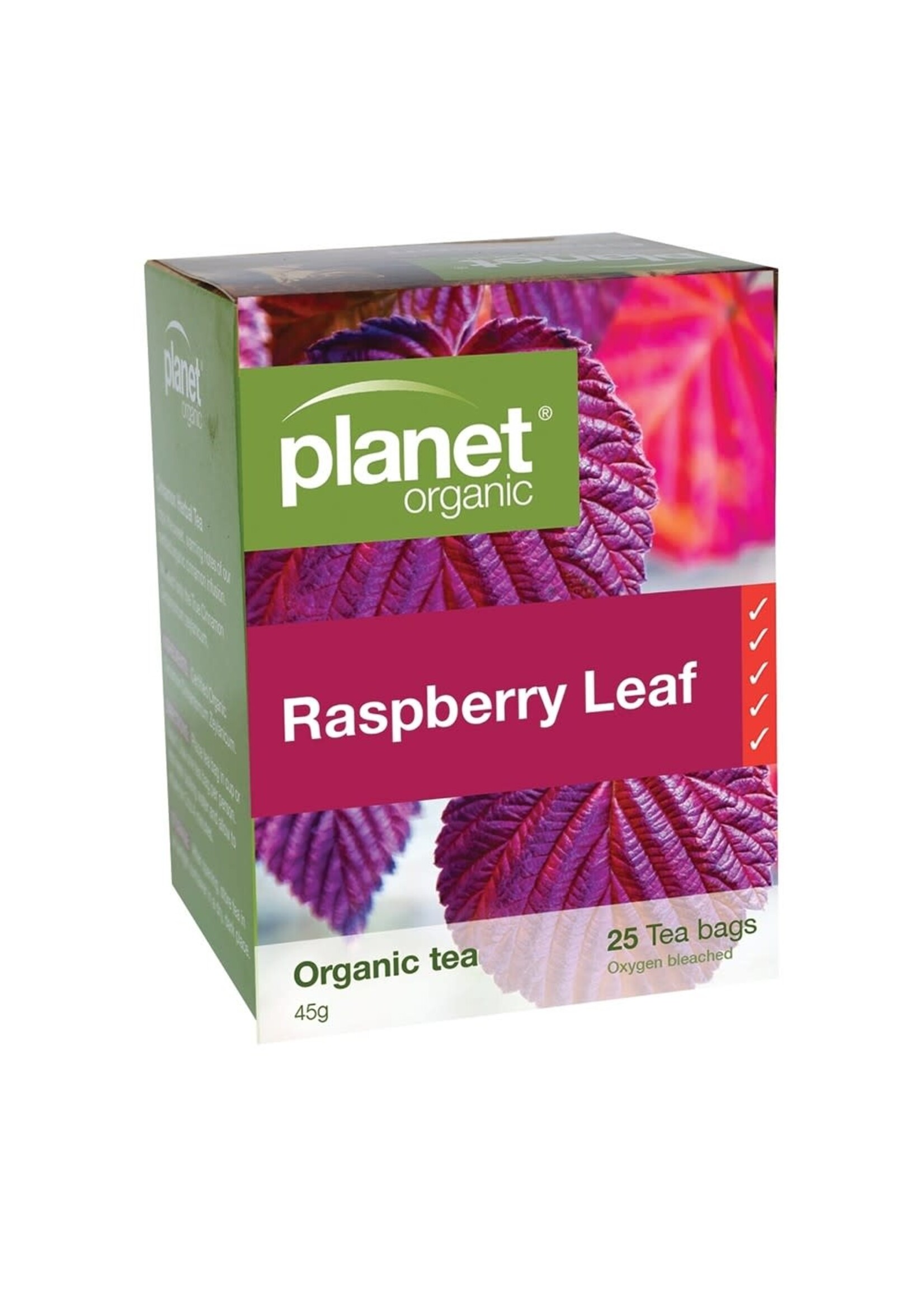 Planet Organic Planet Organic Herbal Tea Bags 25 Raspberry Leaf