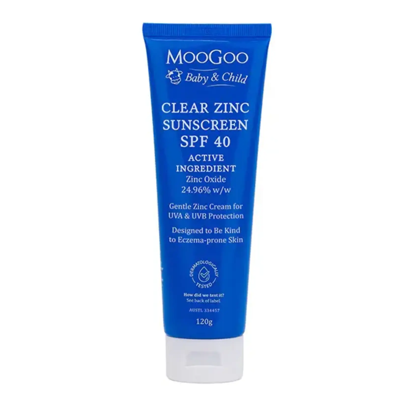 MooGoo MooGoo Baby Natural Clear Zinc  SPF 40 120 gram