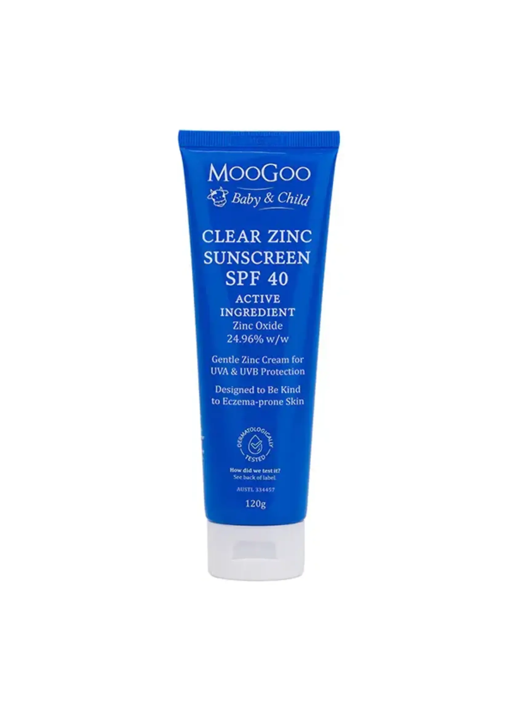 MooGoo MooGoo Baby Natural Clear Zinc  SPF 40 120 gram