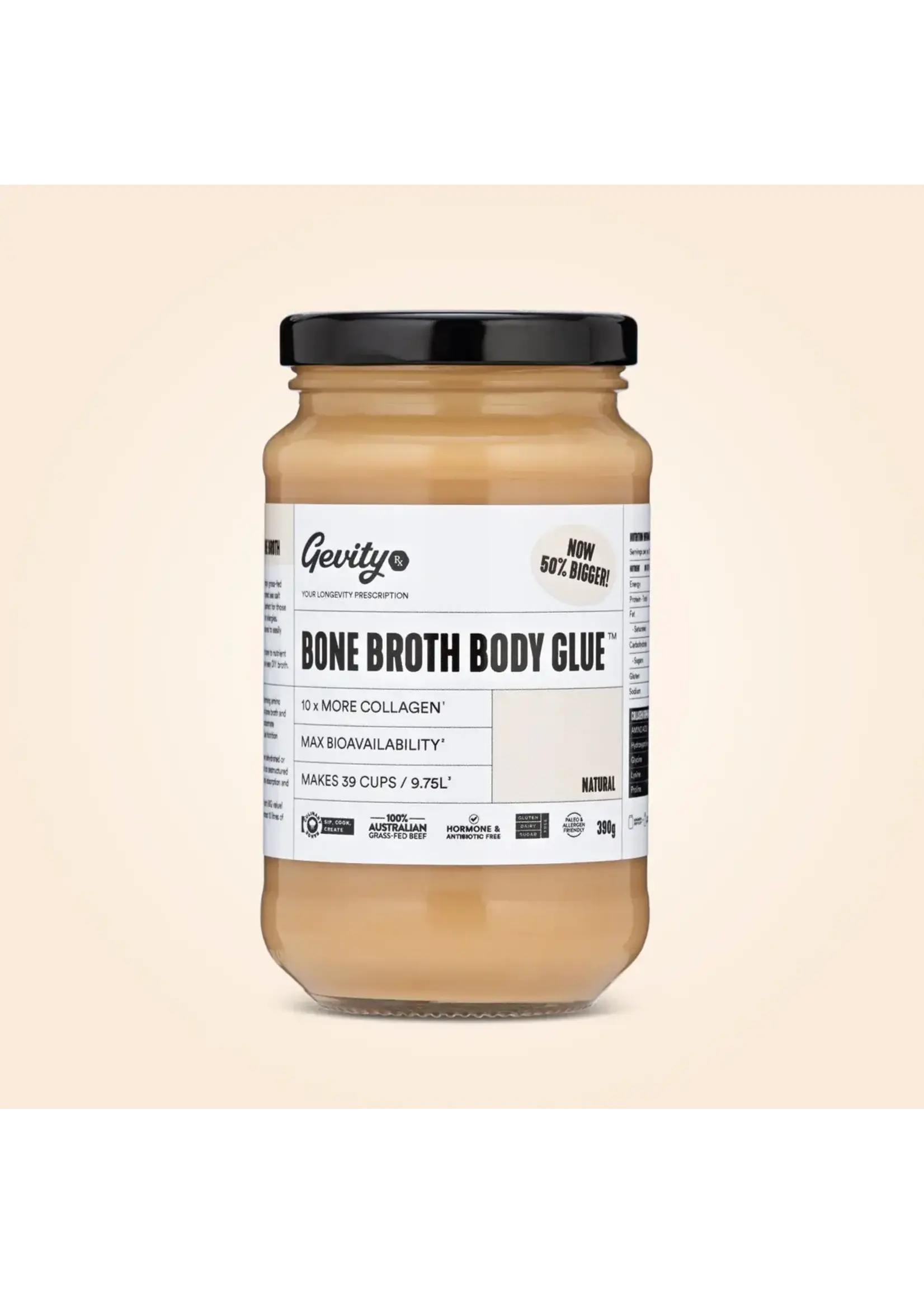 Gevity Gevity Rx Bone Broth Body Glue 390g Natural