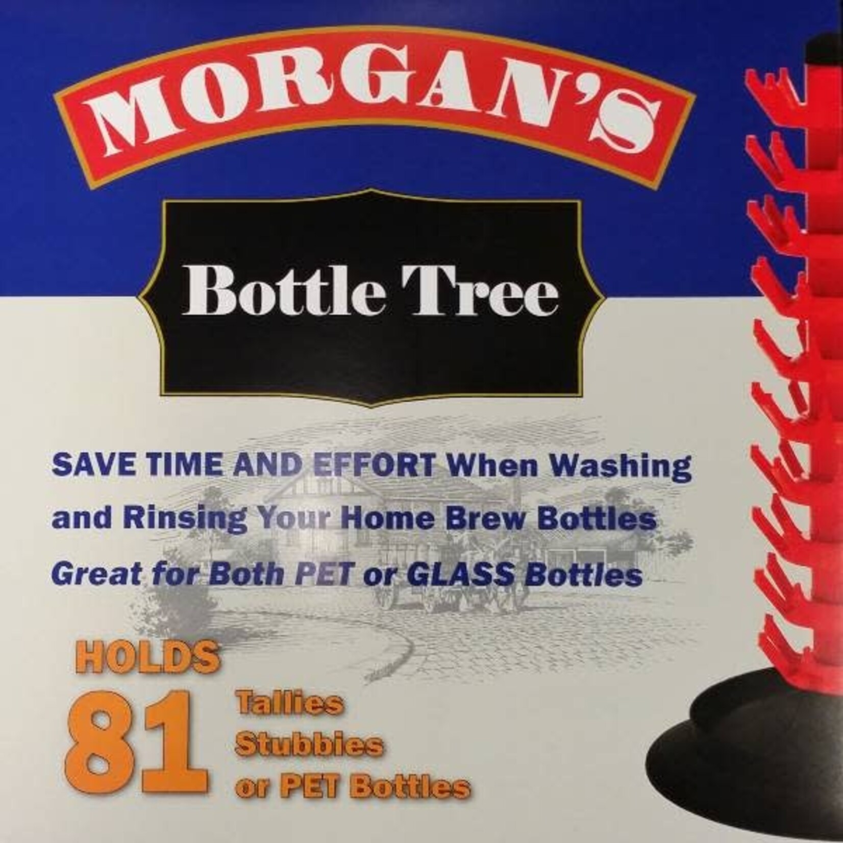 Morgan's Morgans Bottle Tree Boxed in Carton (Holds 81)
