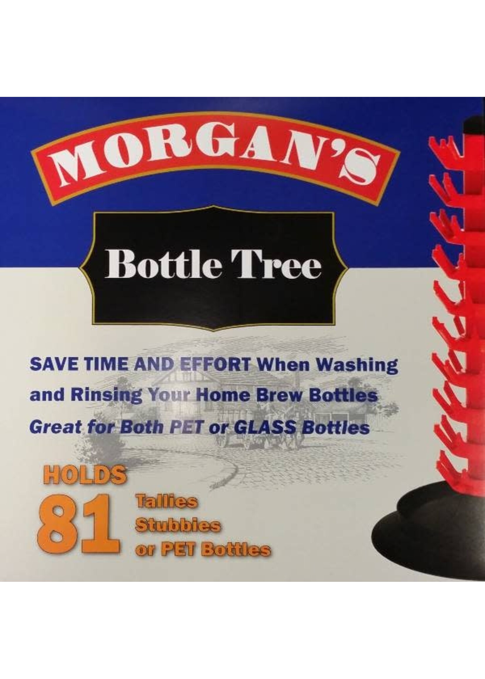 Morgan's Morgans Bottle Tree Boxed in Carton (Holds 81)