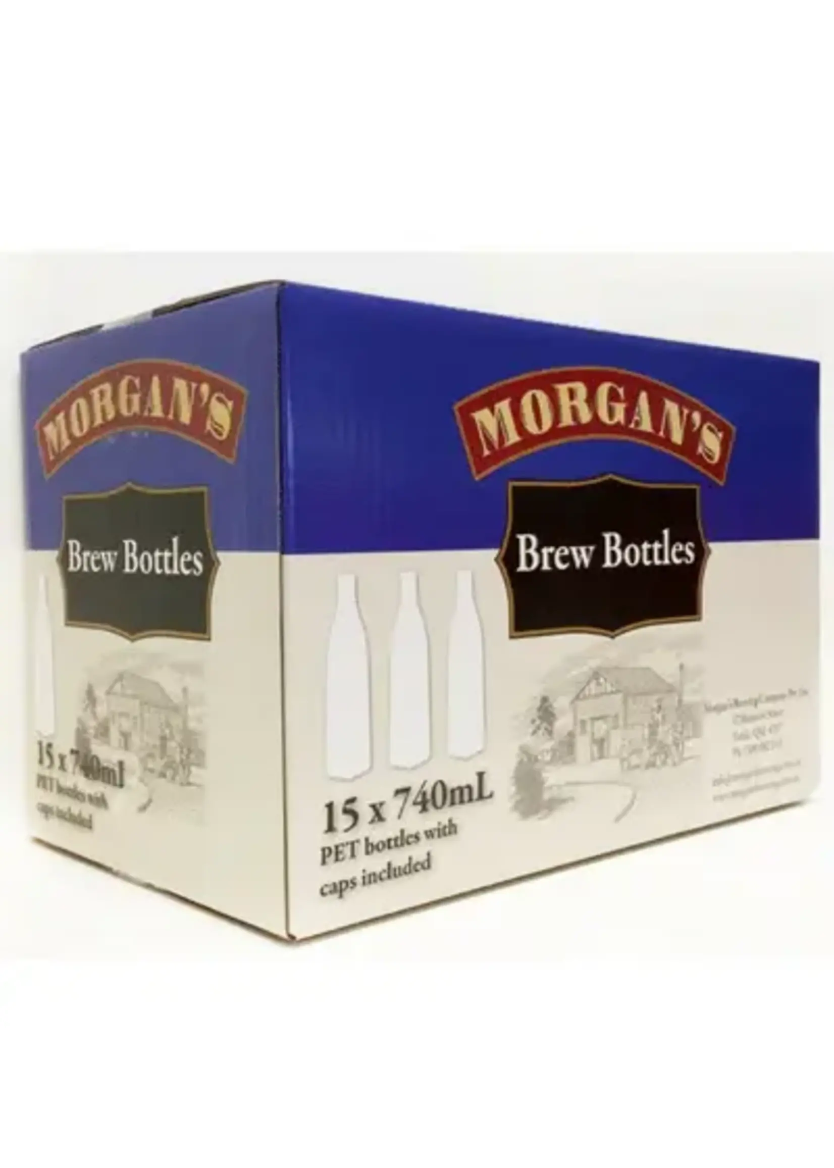Morgan's Morgans PET Bottles 750mL (ctn of 15) Inc. Caps