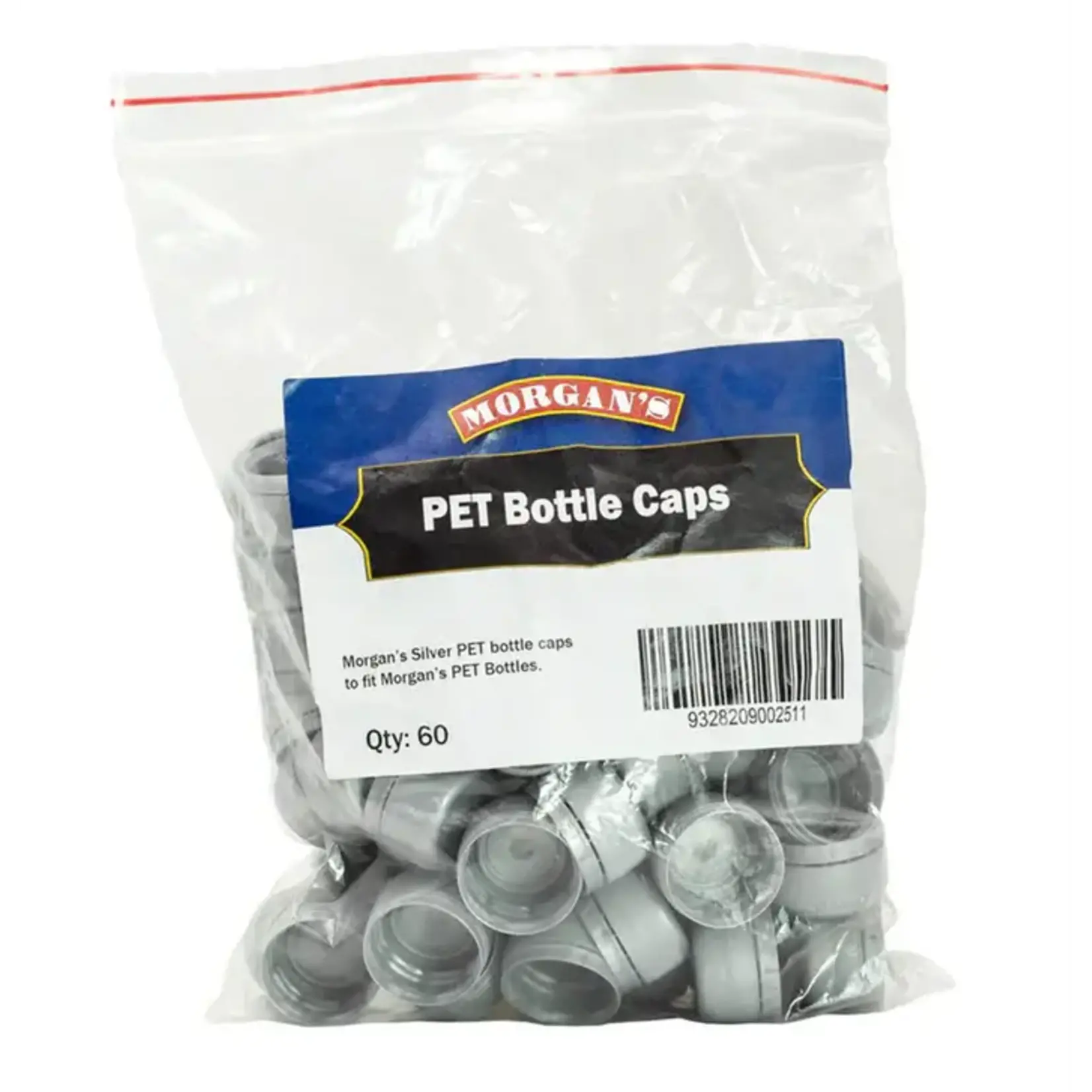 Morgan's Morgans PET Bottle Caps (Bag of 60)