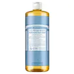 Dr Bronners Dr Bronners Organic Pure Castile Liquid Soap Unscented Baby Mild 946 ml ( Light Blue)