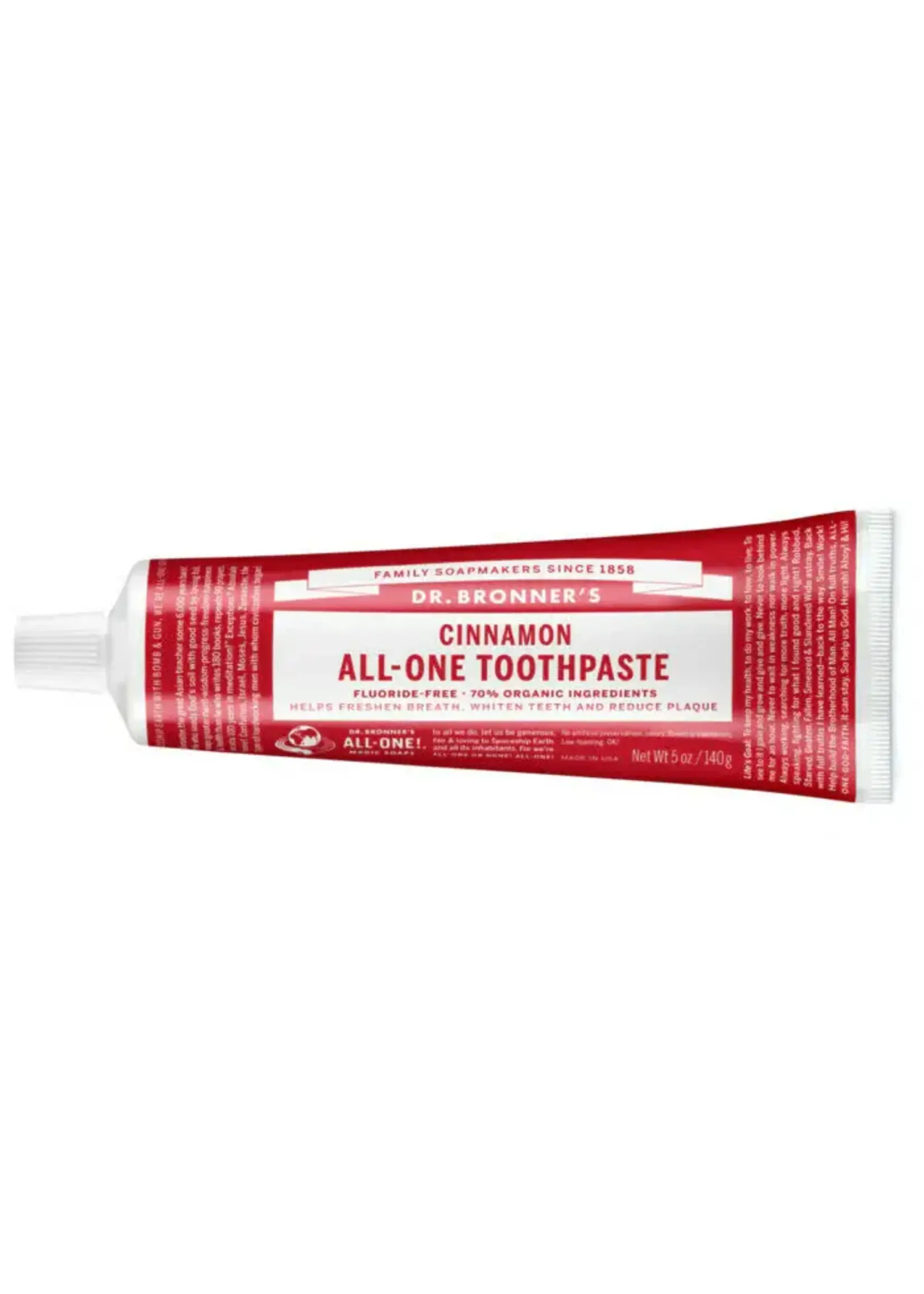 Dr Bronners Dr Bronners Organic Toothpaste Cinnamon 140g