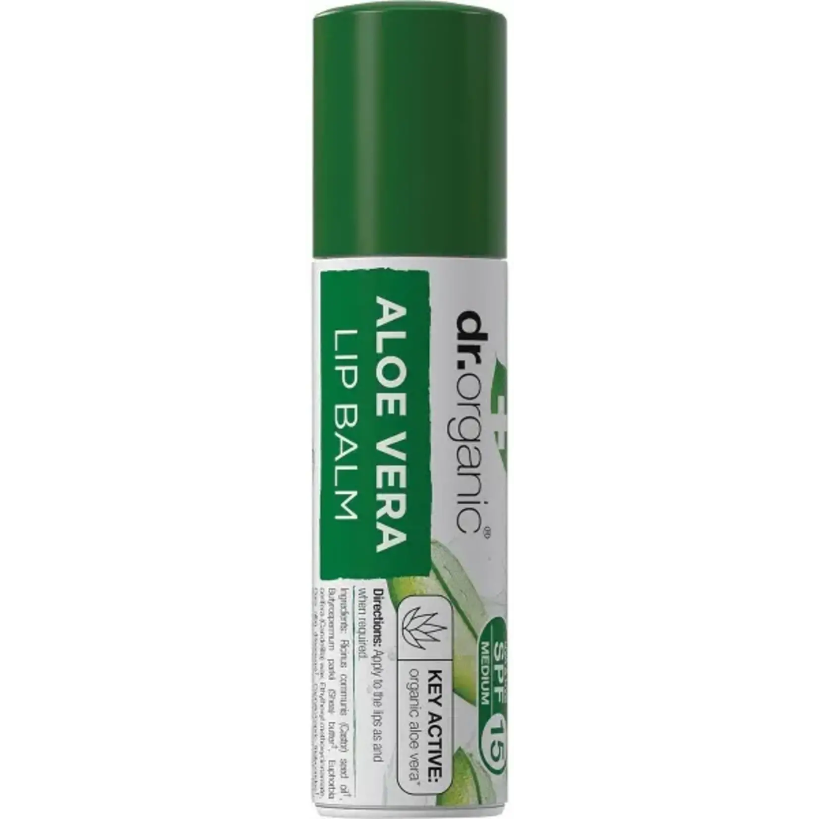 Dr Organic Dr Organic Lip Balm SPF 15 Aloe Vera 5.7 ml