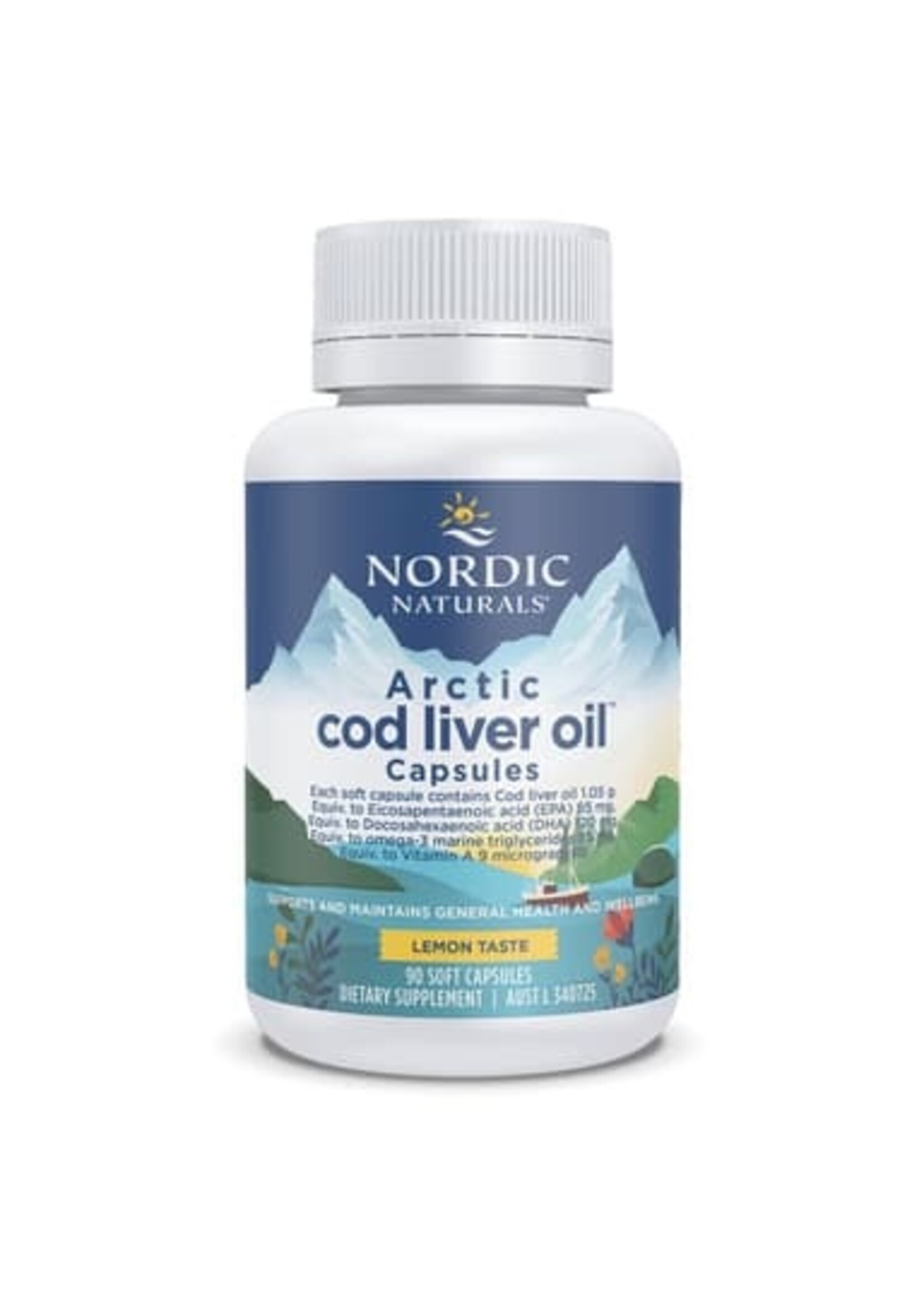 NORDIC NATURALS Nordic Naturals Arctic Cod Liver Oil Lemon 90 caps