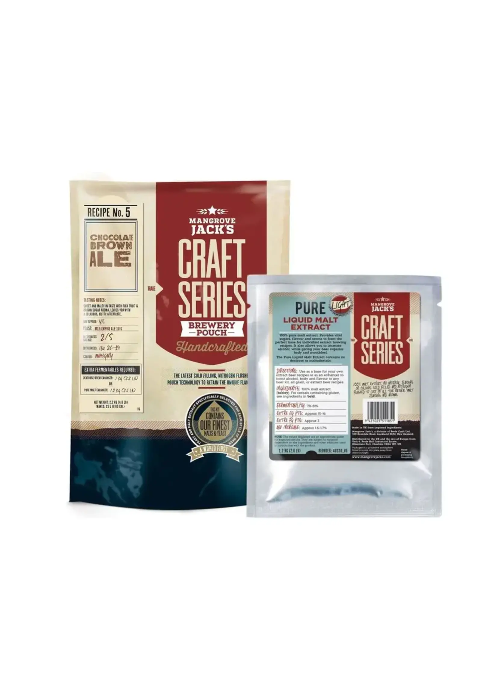 Mangrove Jack's Mangrove Jacks Craft Series Choc Brown Ale  2.2kg with Pure Liquid Malt 1.2kg