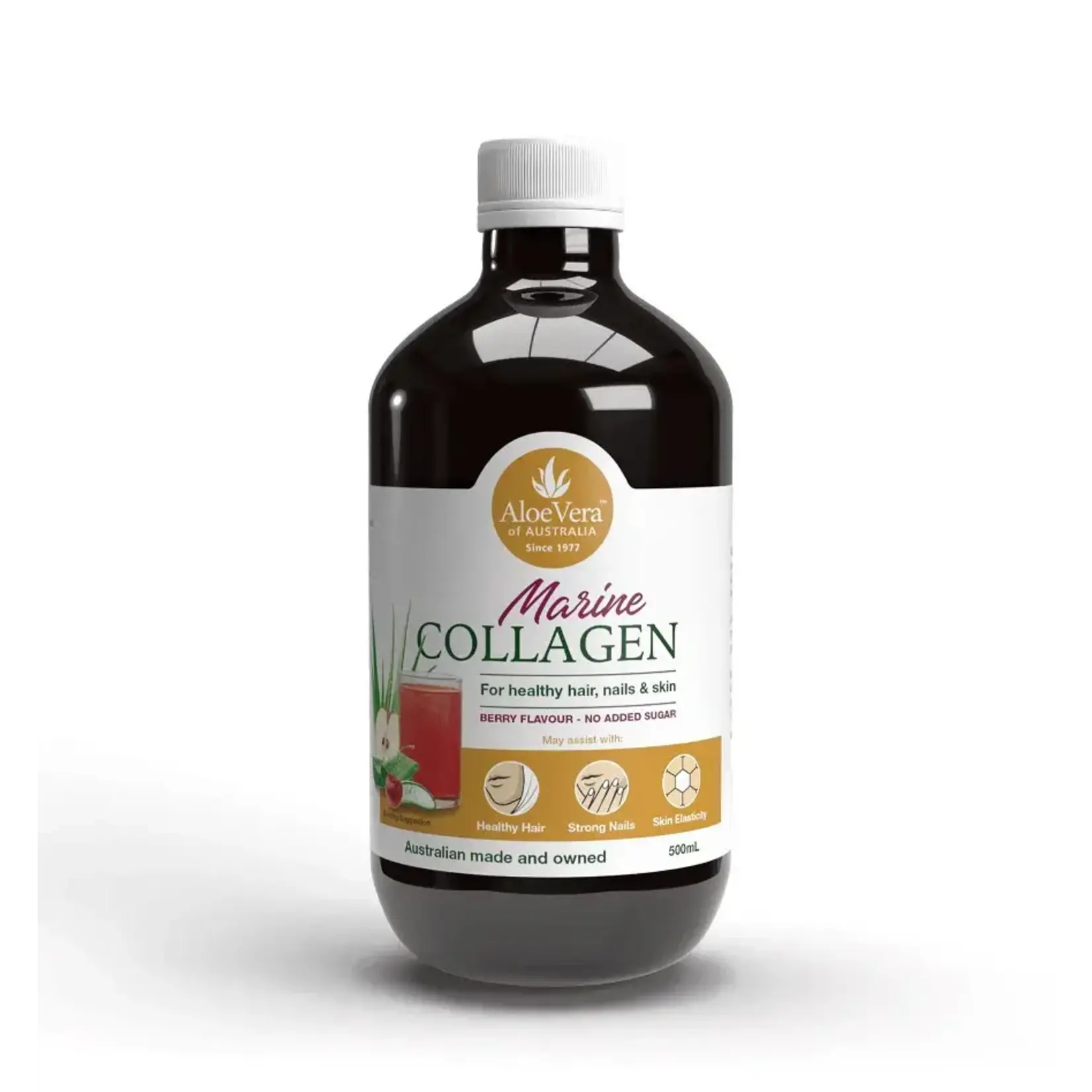 Aloe Vera of Australia Pty Ltd Aloe Vera of Australia Marine Collagen Beauty Oral Liquid 500ml Berry