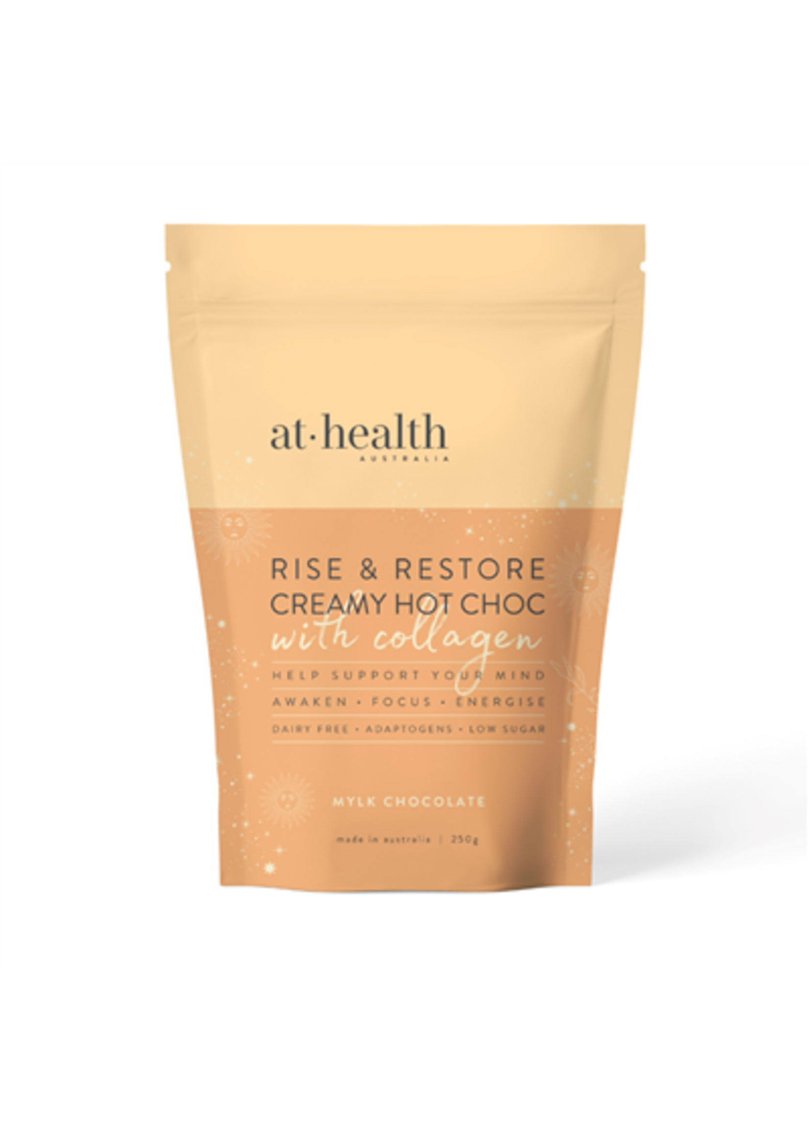At Health At Health Rise & Restore Hot Chocolate with Collagen 250g Mylk Chocolate