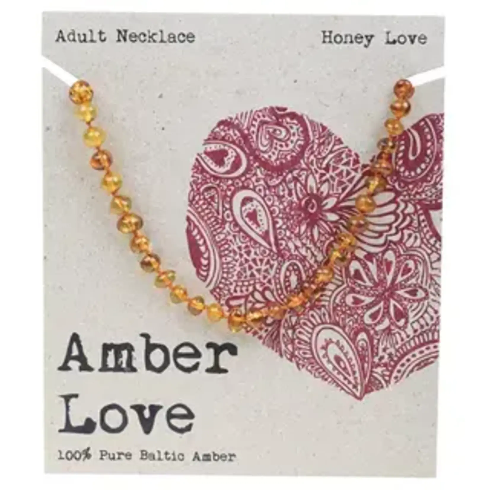 Amber Love Amber Love 100% Baltic Amber Adult Necklace 46cm Honey Love (DISCONTINUED)