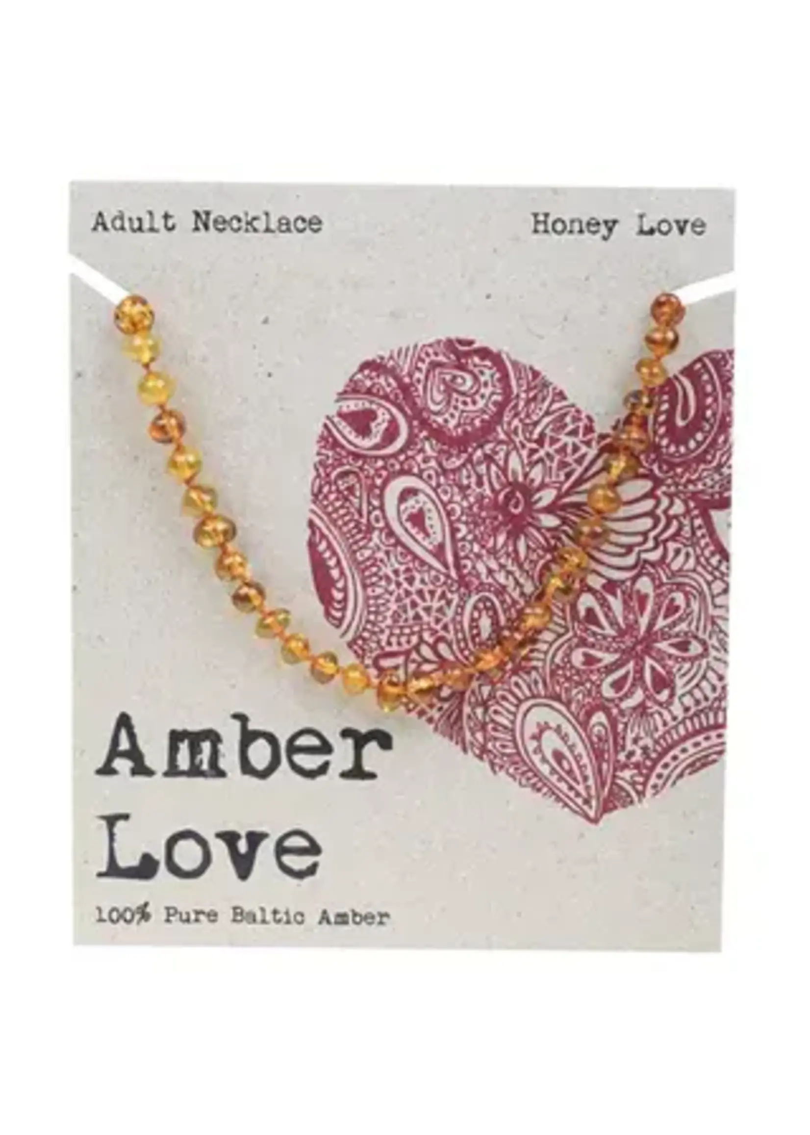 Amber Love Amber Love 100% Baltic Amber Adult Necklace 46cm Honey Love (DISCONTINUED)