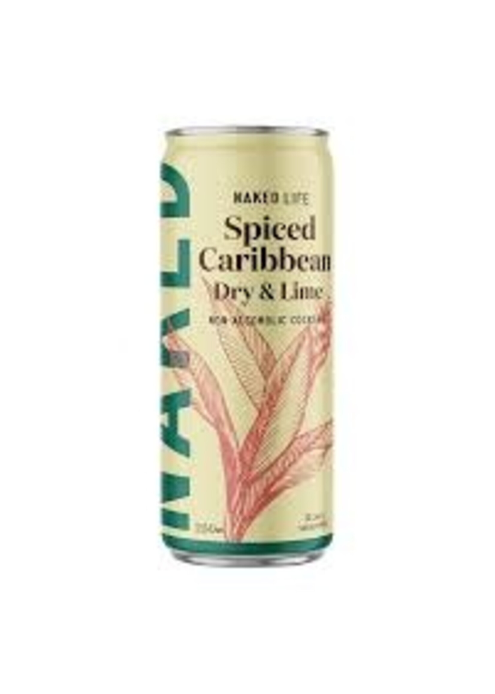 nakedlifespirits NAKED LIFE SPIRITS  Non Alcoholic Spiced  Caribbean Dry & Lime 250ml
