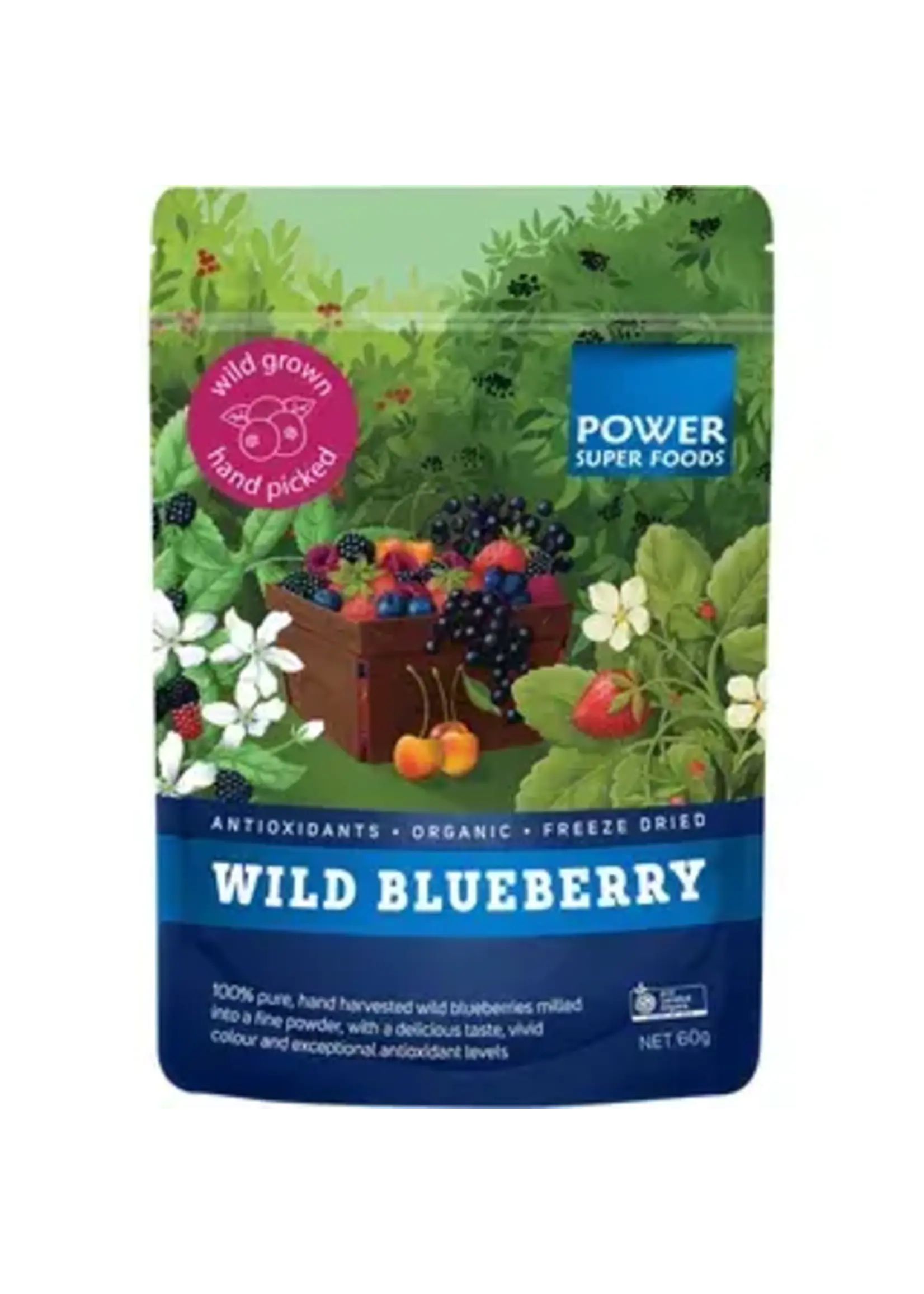 Power Super Foods Power Super Foods Wild Blueberry Powder Organic 60g