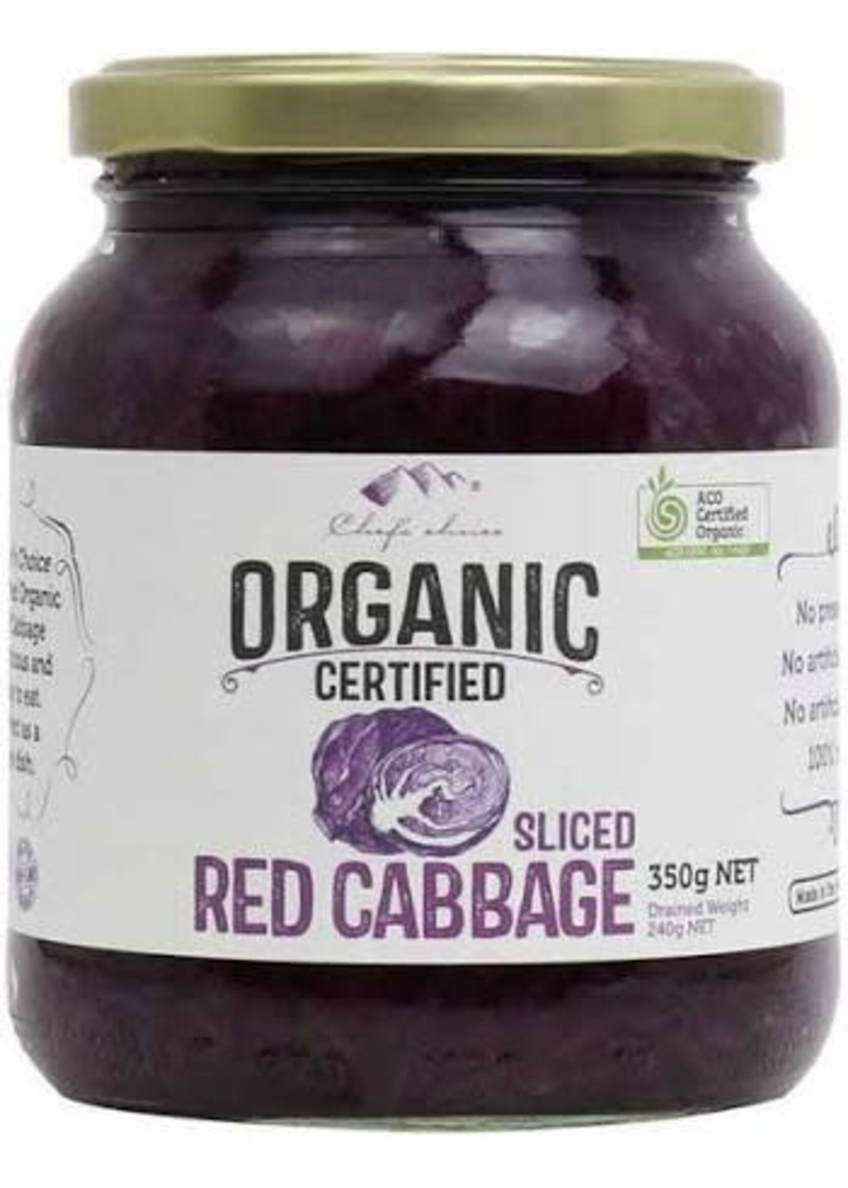 Chefs Choice Chefs Choice Organic Red Cabbage 350g