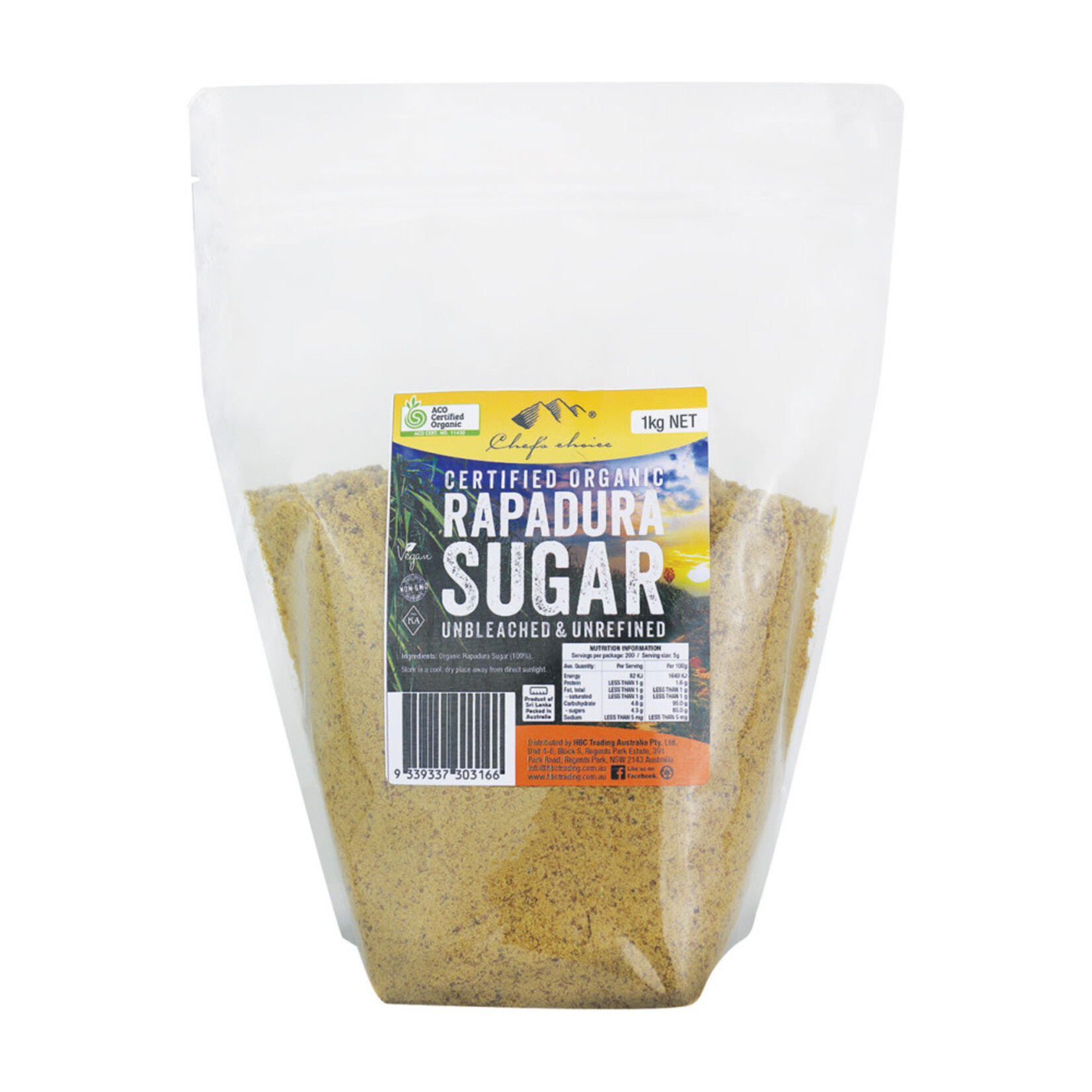 Chefs Choice Chefs Choice Rapadura Sugar 1kg