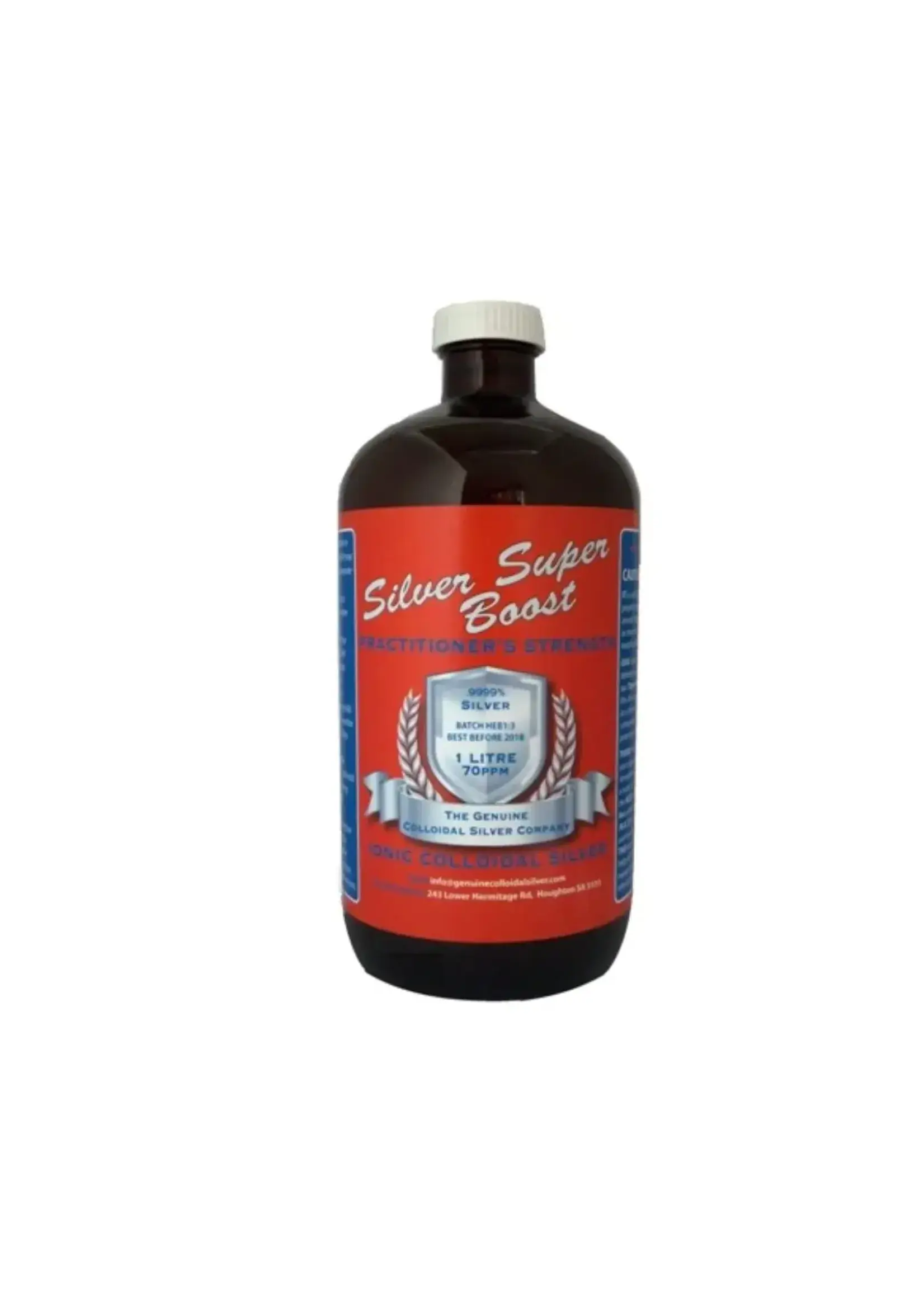 Silver Boost Australia Silver Boost Australia Practitioner Strength Colloidal Silver 70+ppm 1litre
