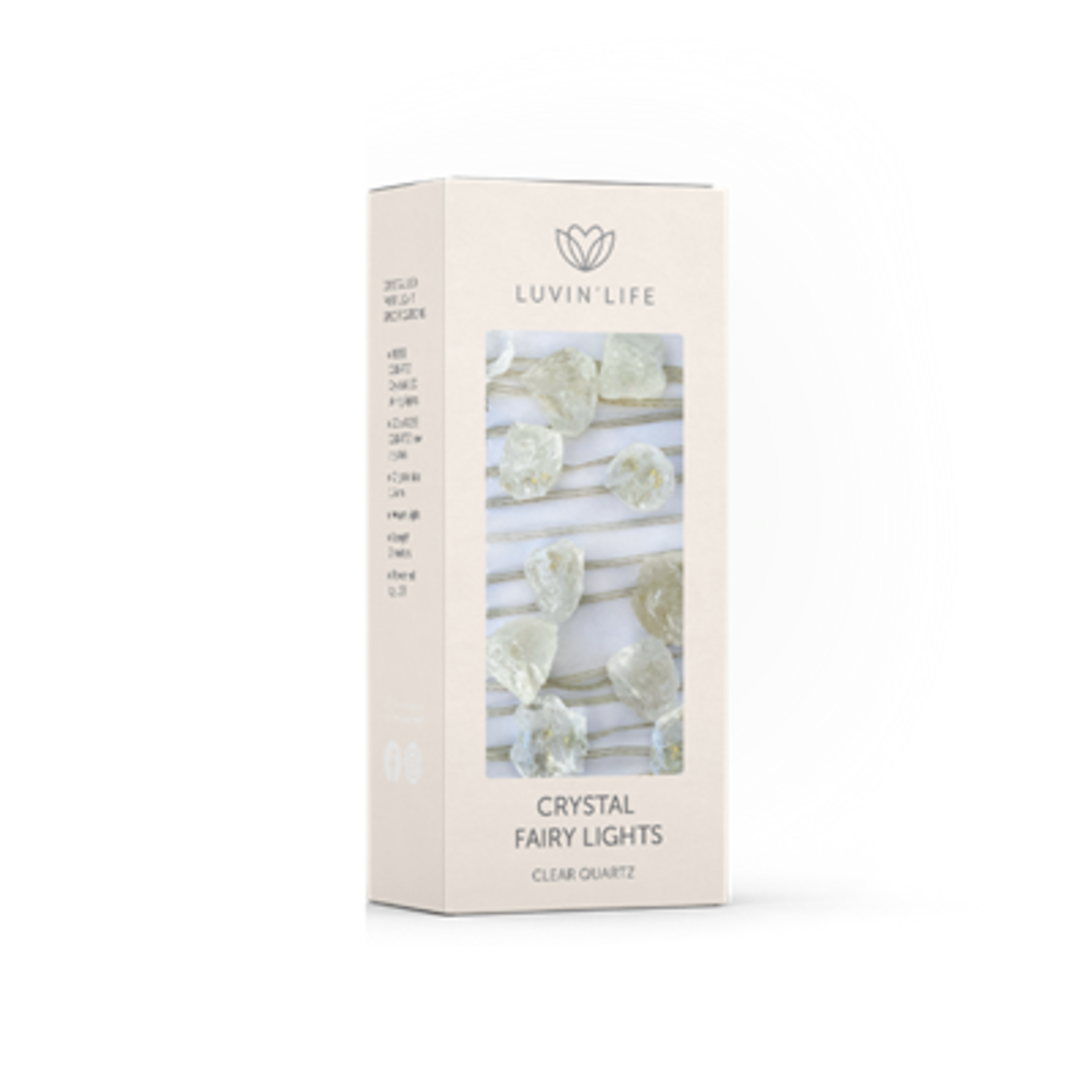 LUVIN LIFE Luvin Life Crystal Light Decoration - Clear Quartz