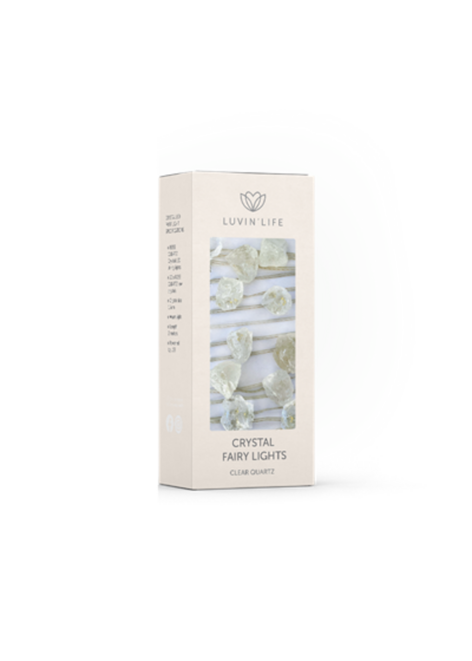 LUVIN LIFE Luvin Life Crystal Light Decoration - Clear Quartz