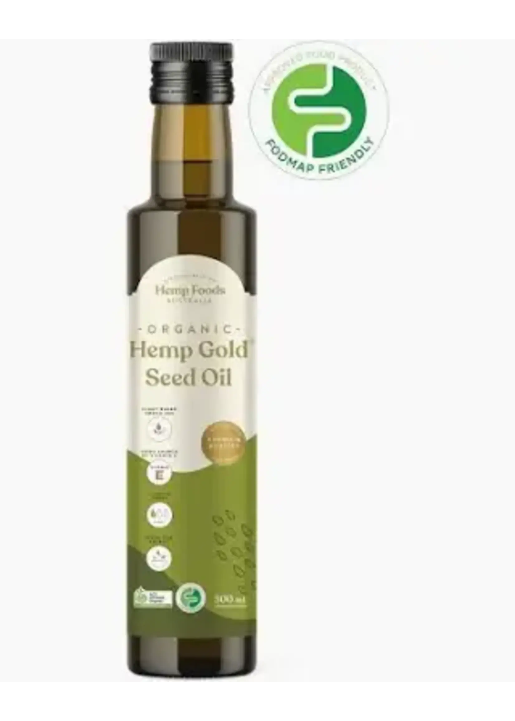 Hemp Foods Australia ( Essential Hemp) Hemp Foods Australia Organic Hemp Gold Seed Oil 500ml