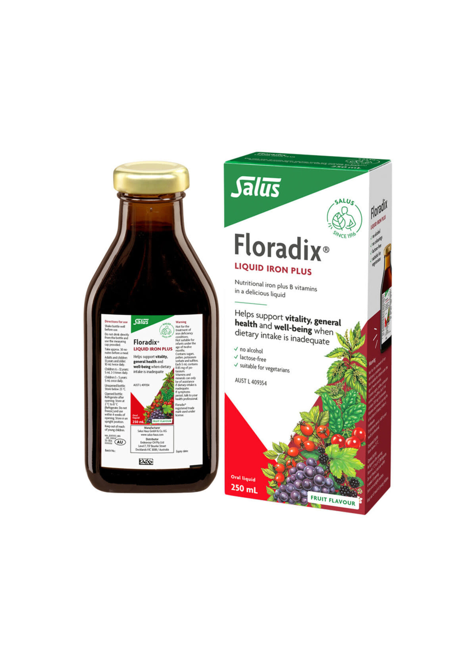 Floradix Floradix Formula Liquid Herbal Iron Extract 250ml
