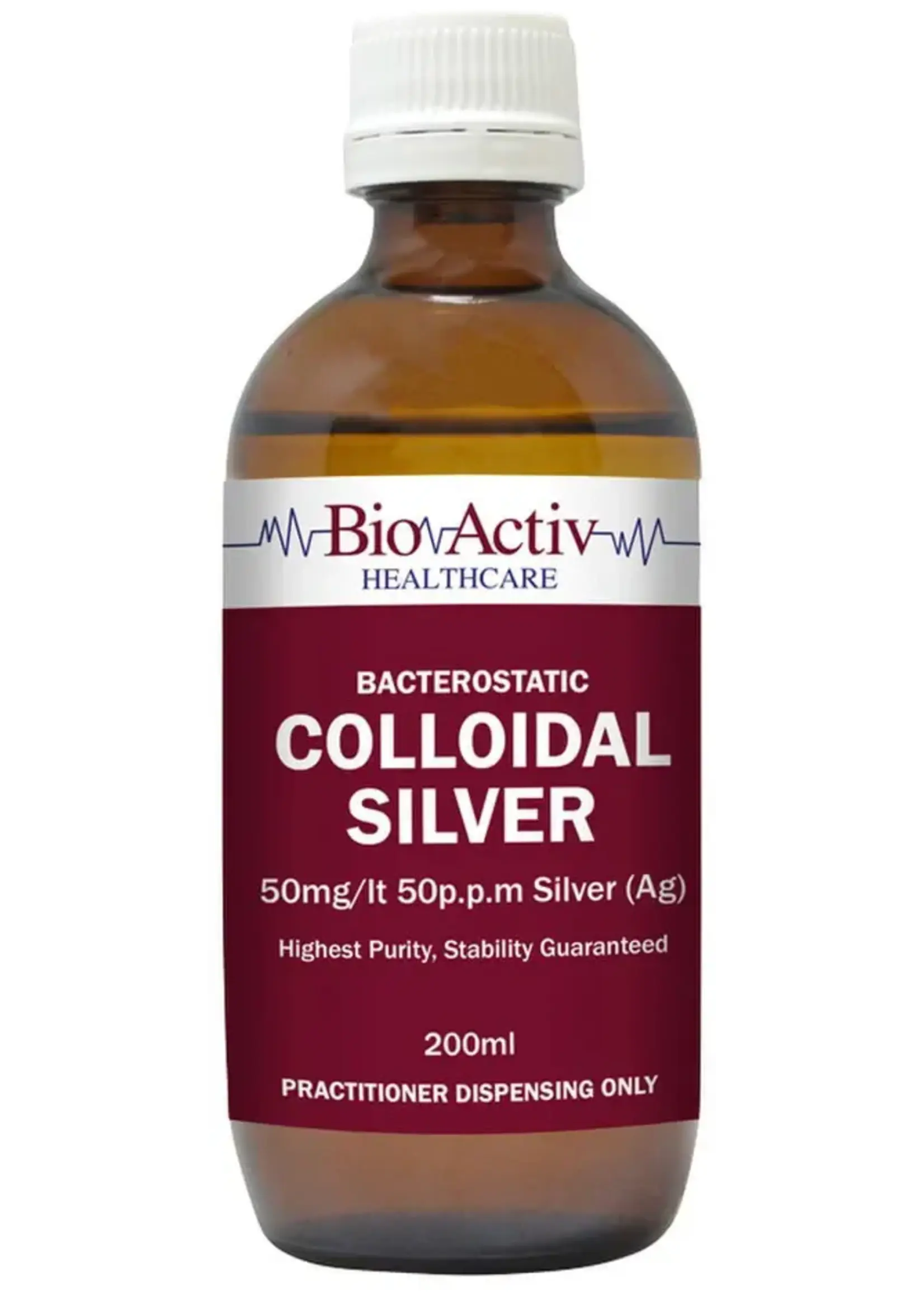 Bio Activ BioActiv Colloidal Silver 50p.p.m.Silver 200ml