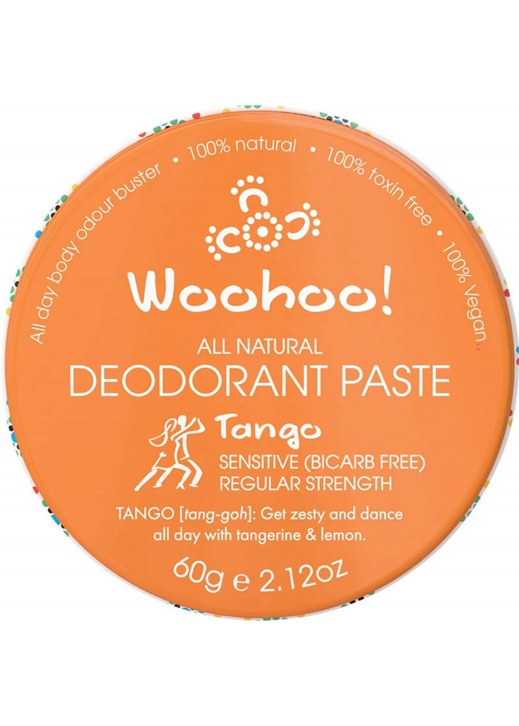 Woohoo Woohoo Deodorant Paste 60g Tango ( Sensitive - Bicarb Free)