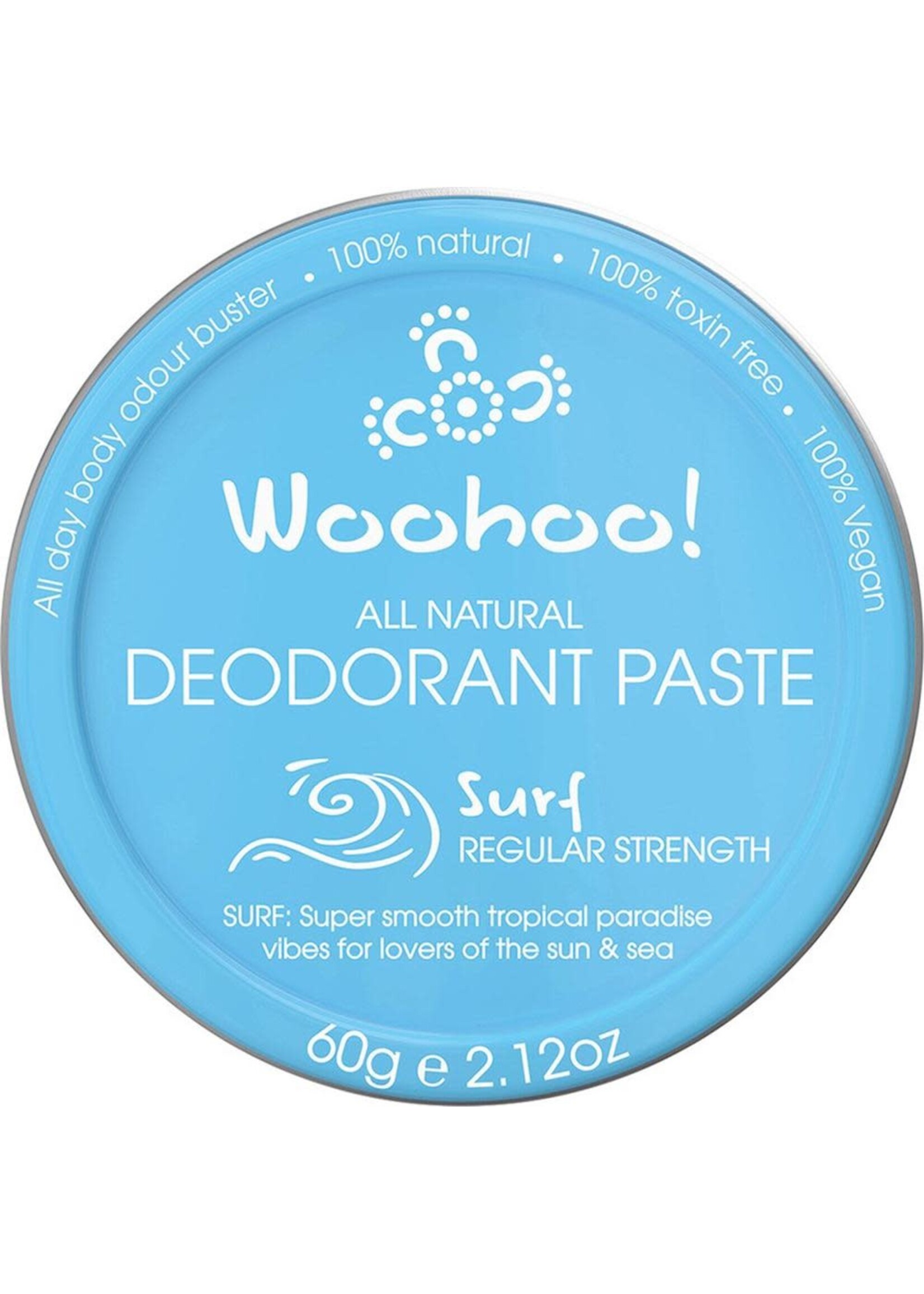 Woohoo Woohoo Deodorant Paste 60g Surf (Regular Strength)