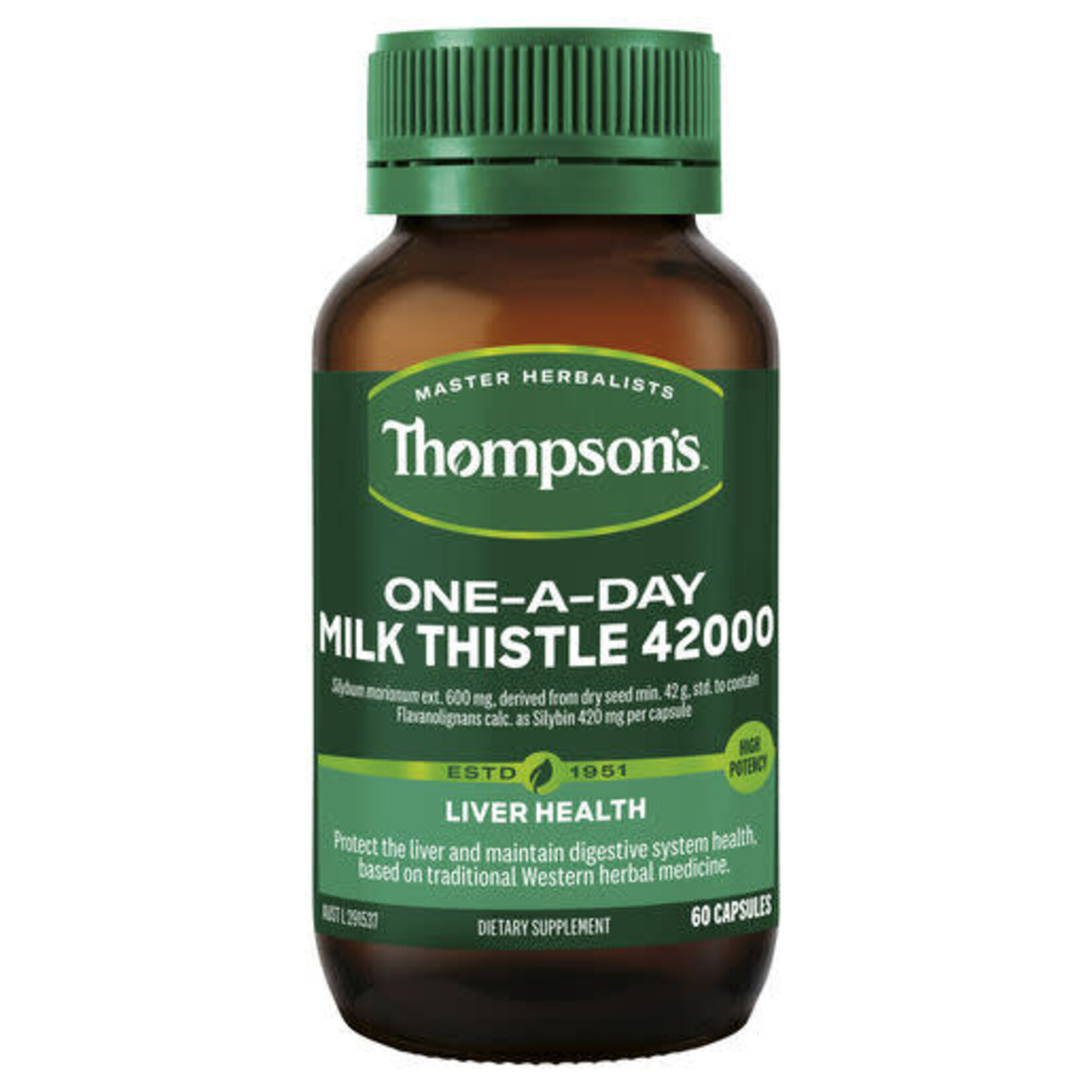 Thompson's Thompsons One a day Milk Thistle 42000mg 60 Caps
