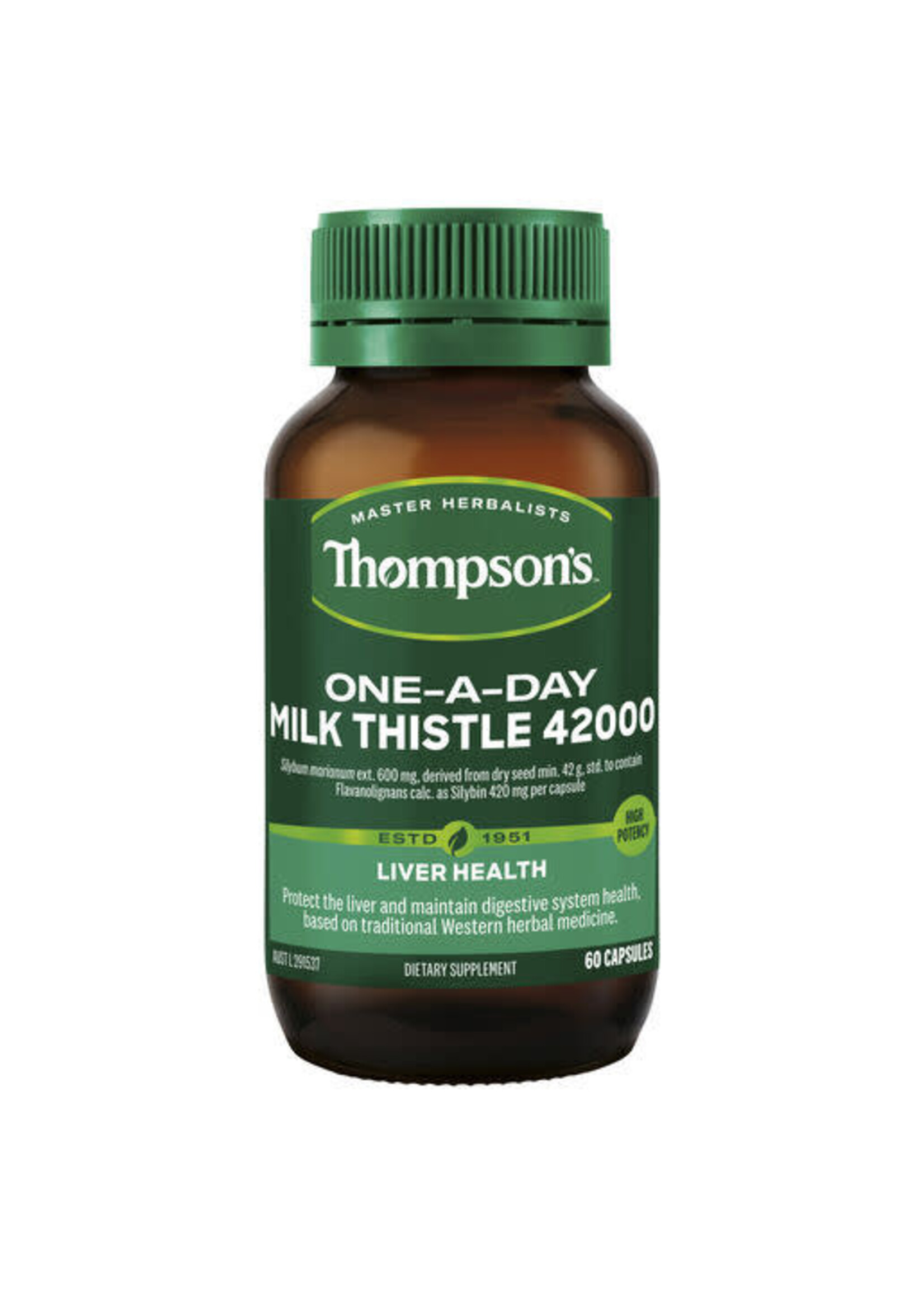 Thompson's Thompsons One a day Milk Thistle 42000mg 60 Caps