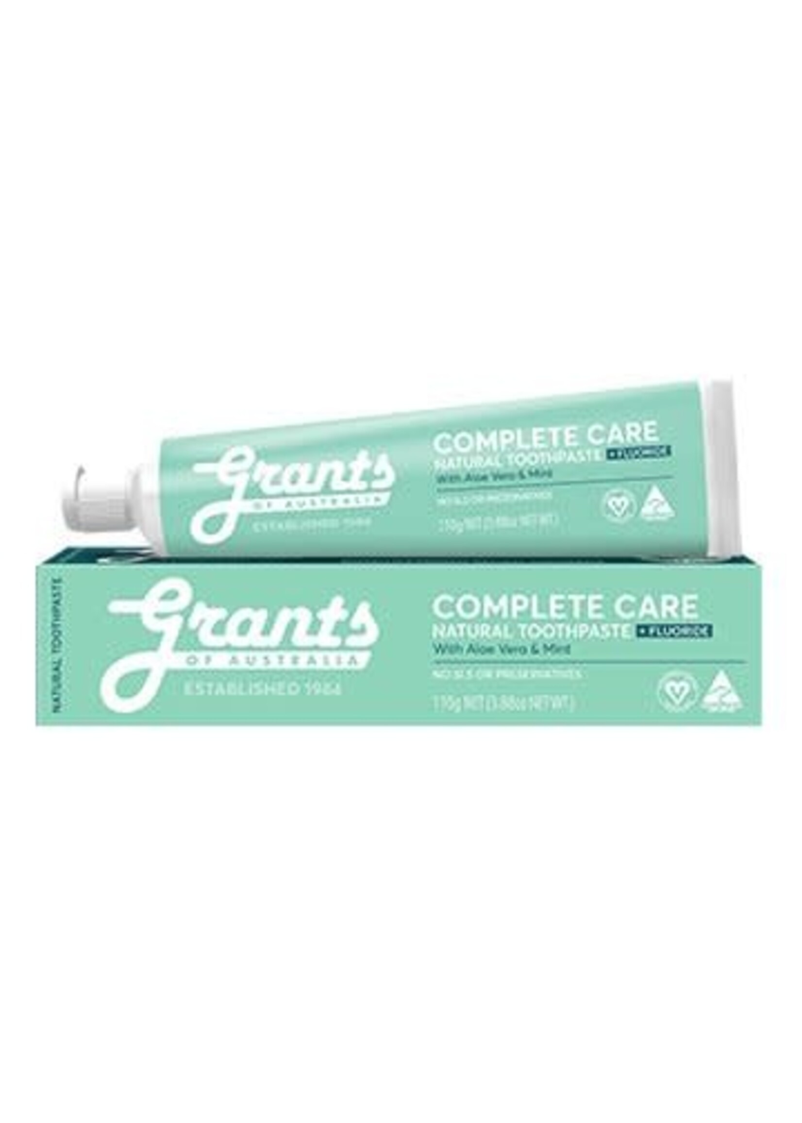 Grant's Grants Natural Toothpaste 110g Complete Care Aloe vera, Mint & Flouride