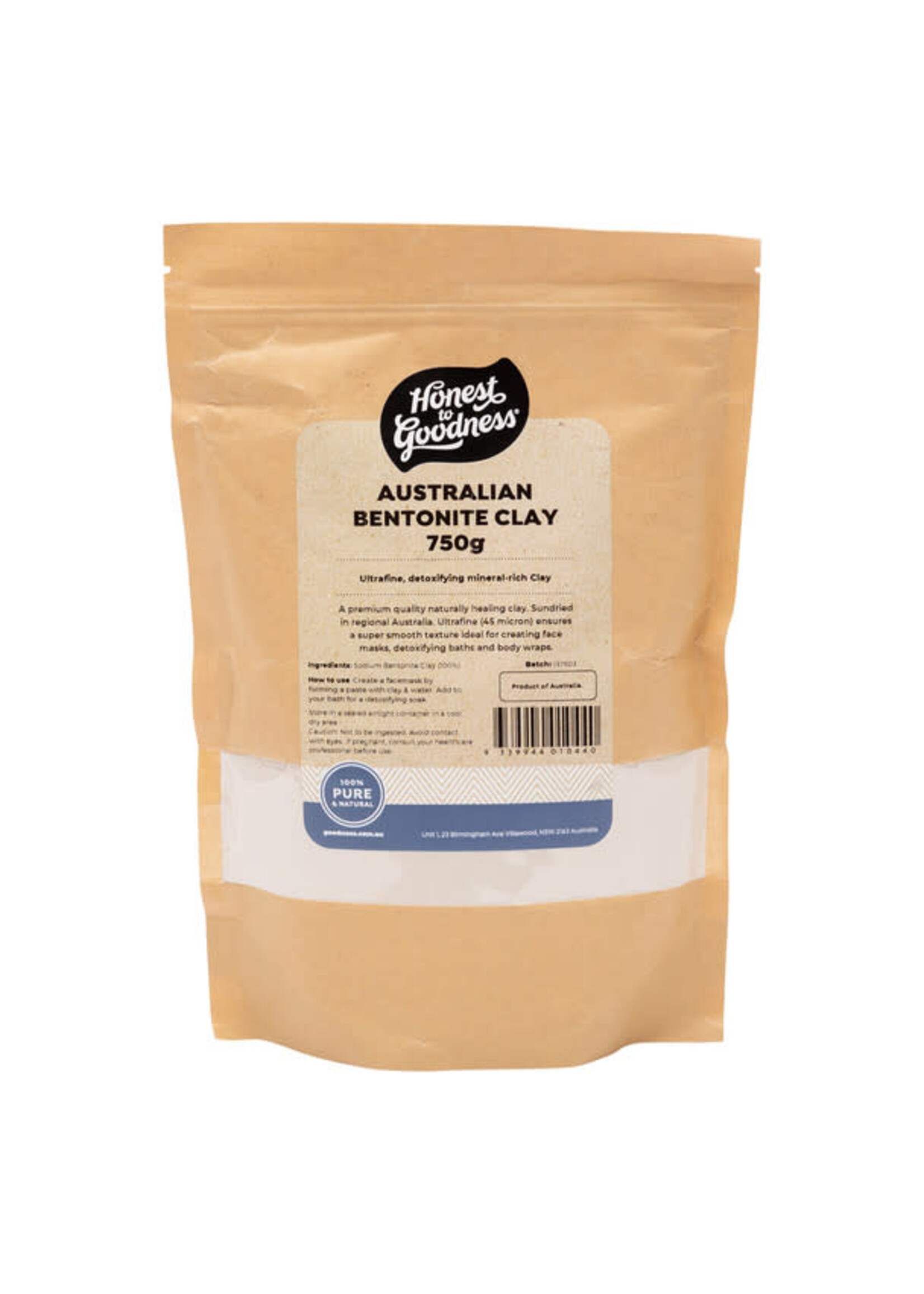 Honest To Goodness Honest To Goodness Australian Bentonite Clay 750g
