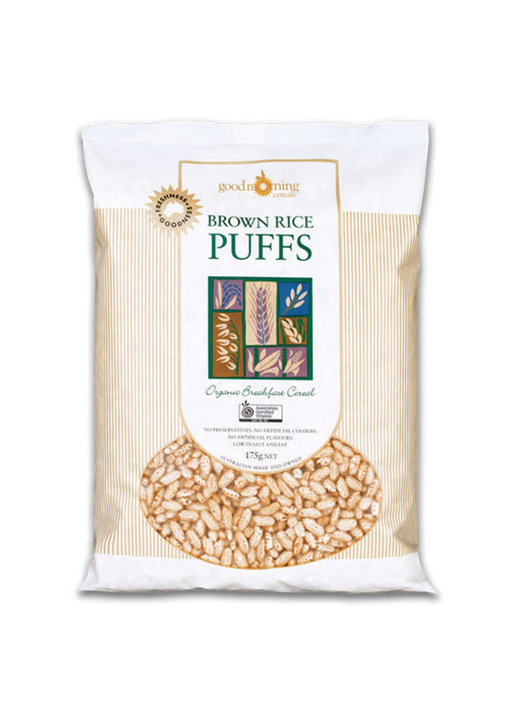 Good Morning Cereals Good Morning Cereals Brown Rice Puffs 175g (6)