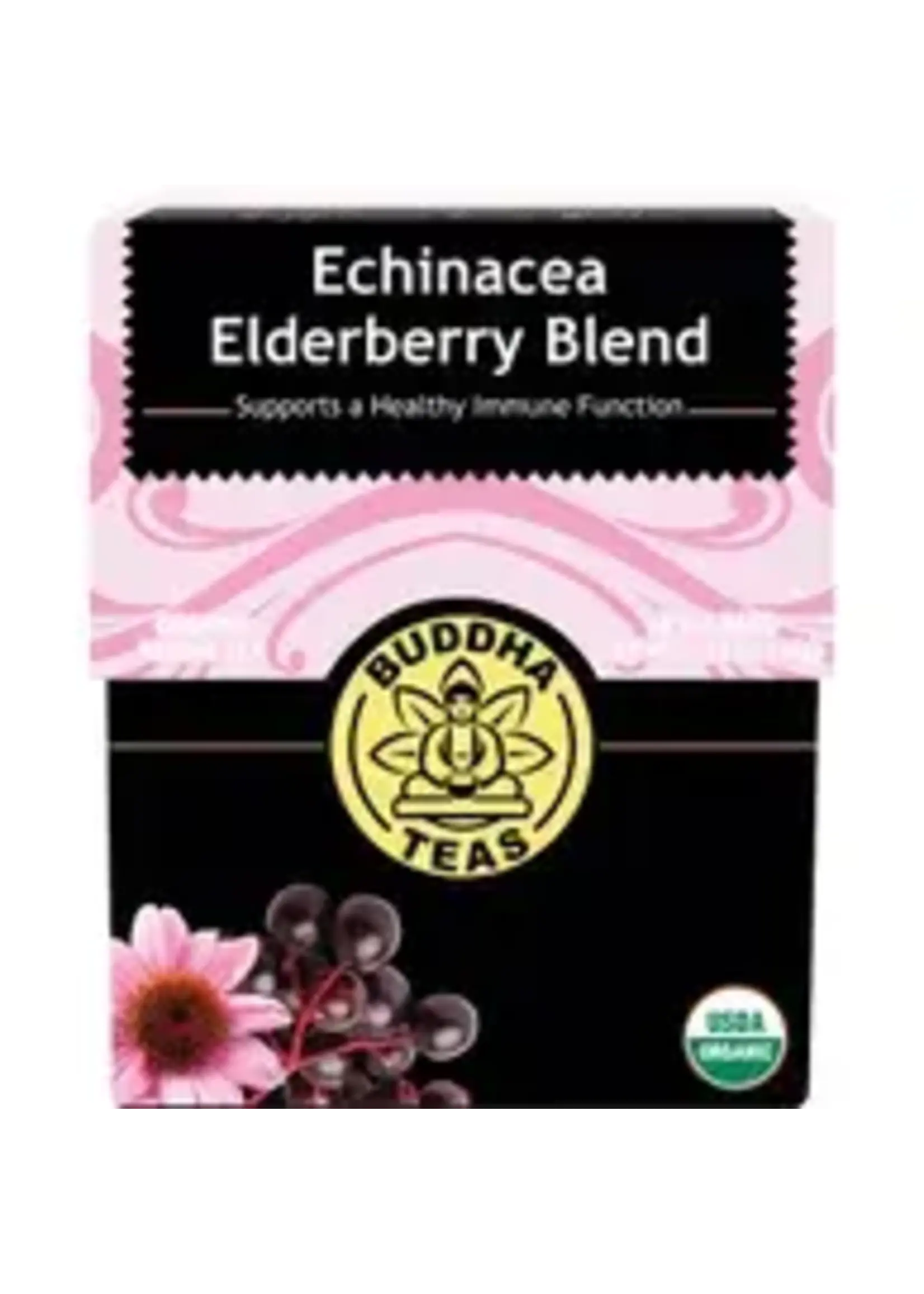Buddha Teas Buddha Teas Organic Herbal Tea Bags 18 pk Echinacea Elderberry Blend