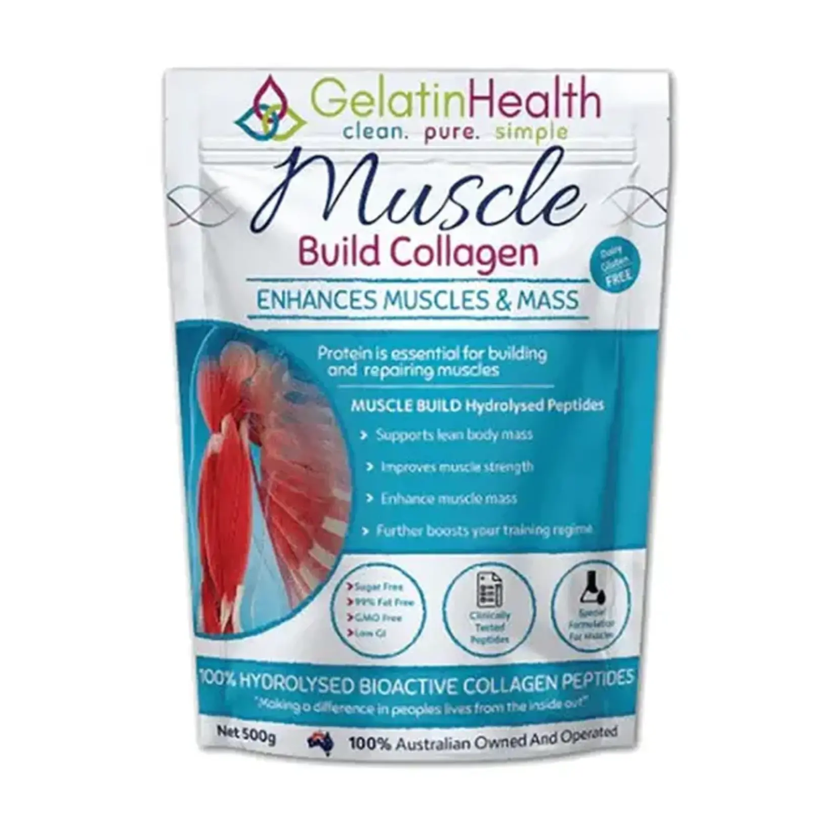 Gelatin Health Gelatin Health Muscles 500g (Blue)