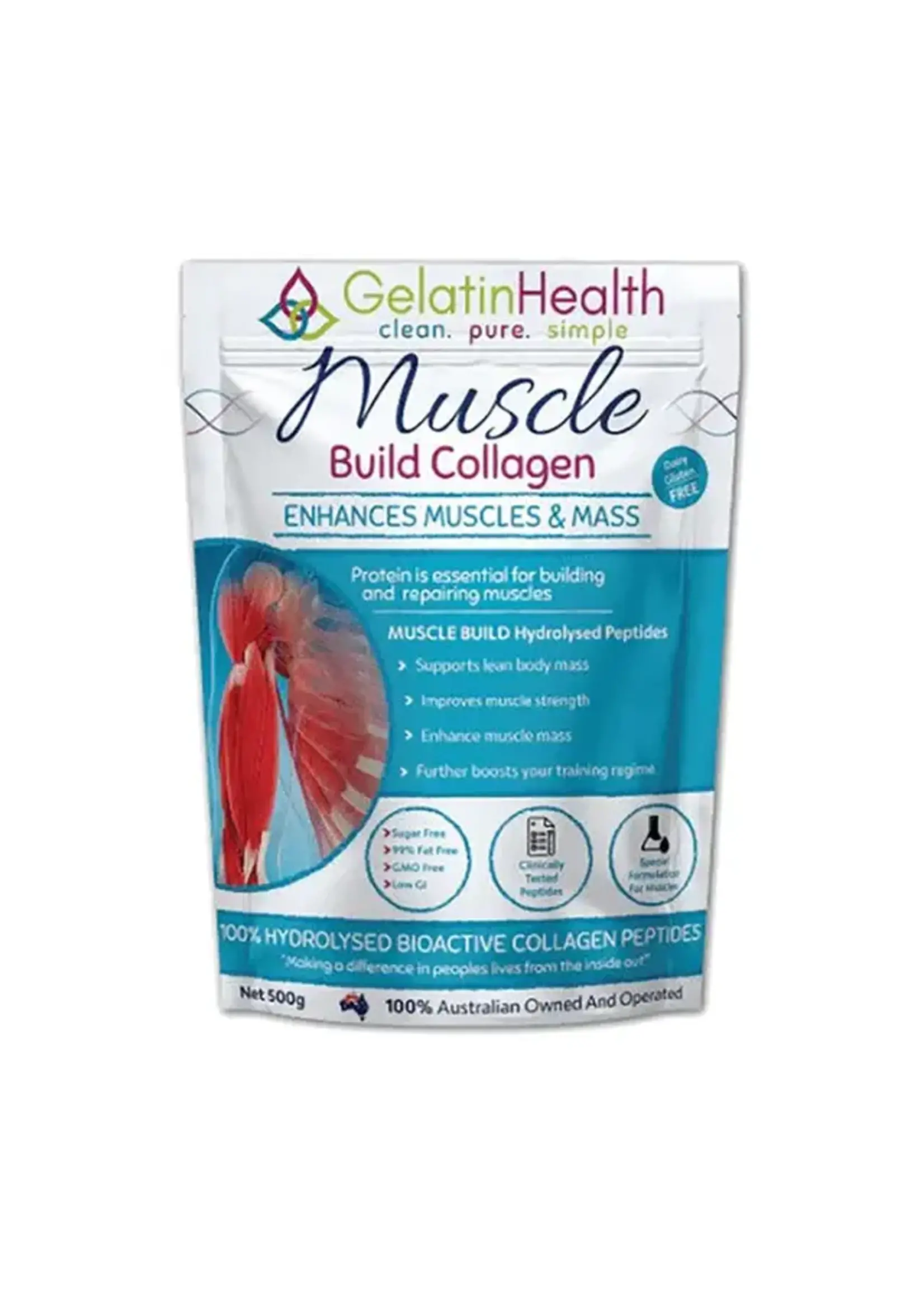 Gelatin Health Gelatin Health Muscles 500g (Blue)