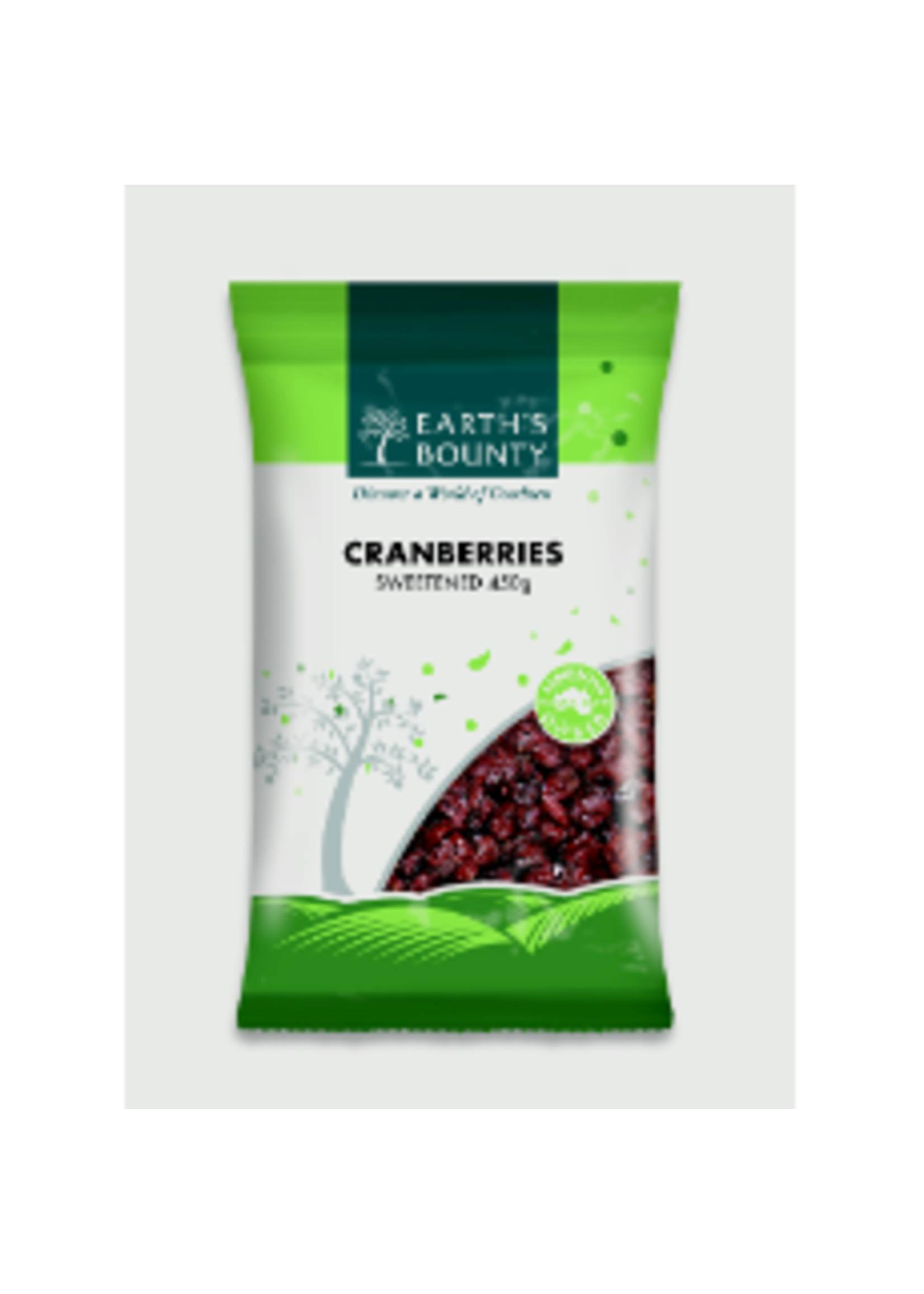 Earths Bounty Earths Bounty Cranberries Sweetened 450g