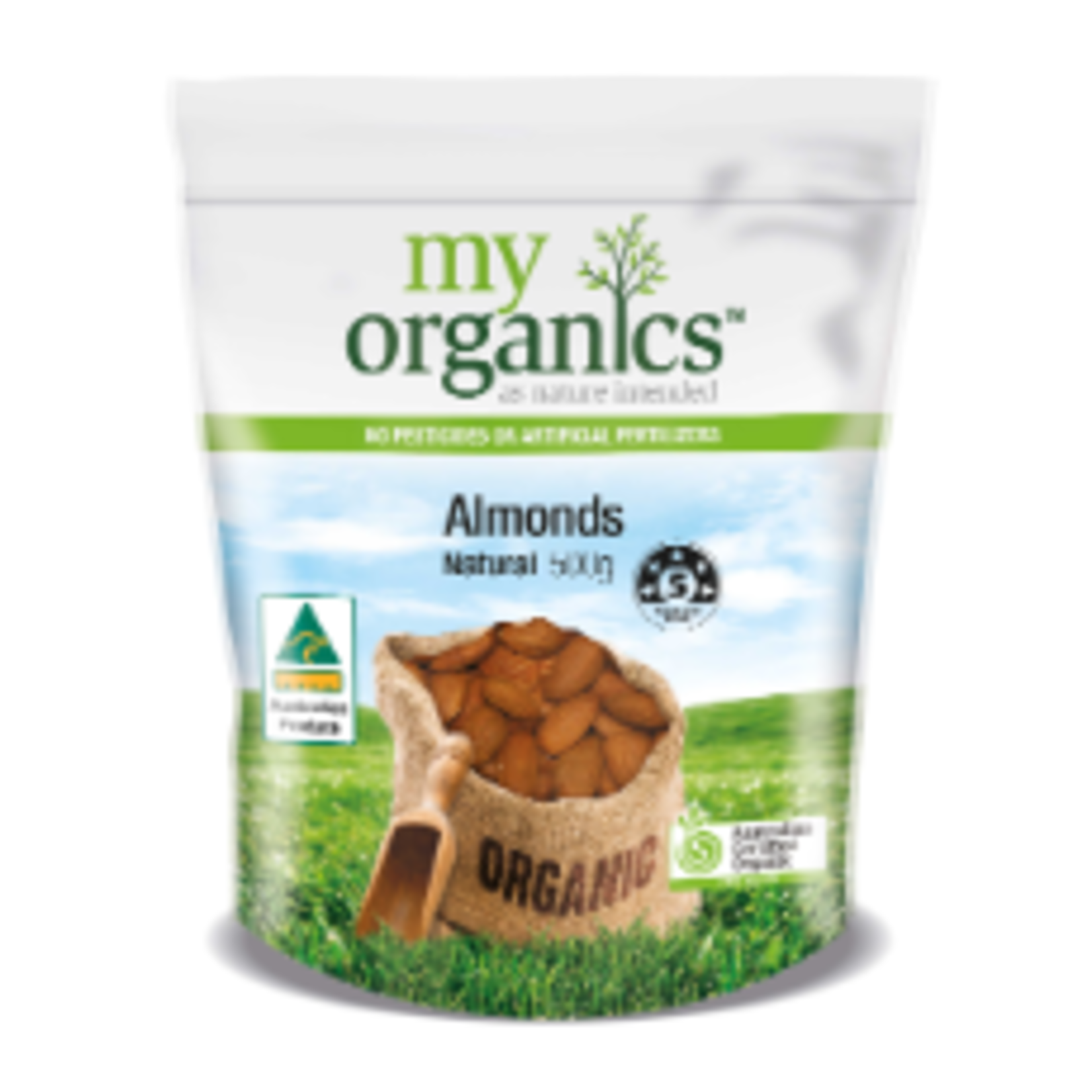 My Organics My Organics Almonds Natural 500g
