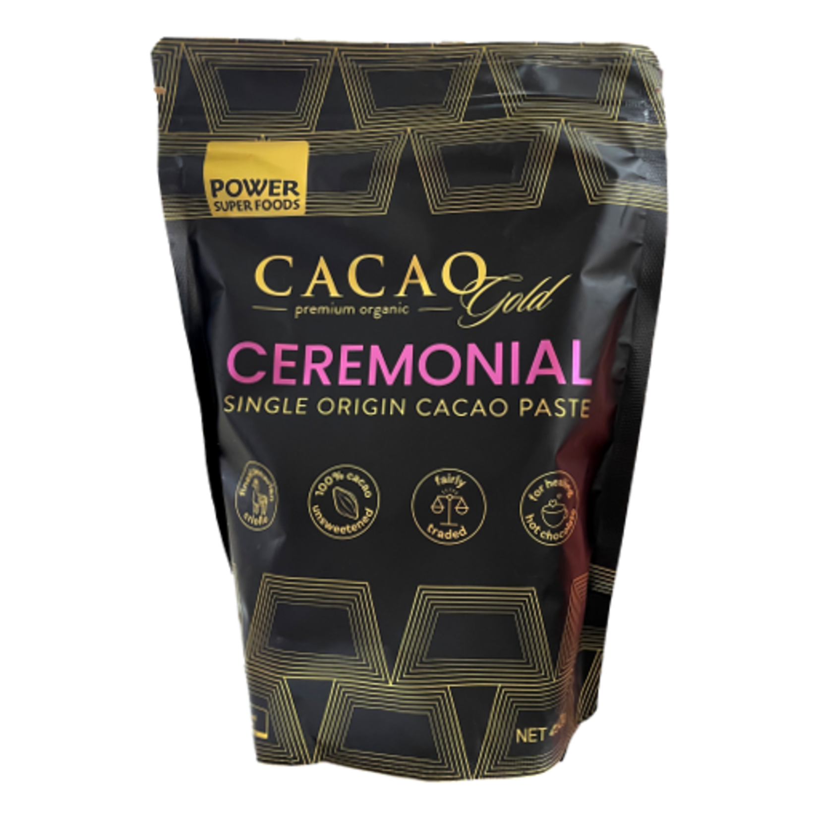 Power Super Foods Power Superfoods Cacao Gold Ceremonial paste chunks 450g