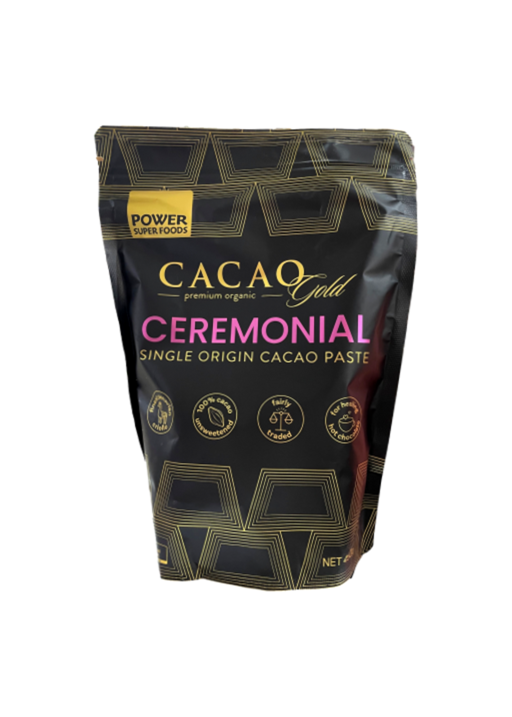 Power Super Foods Power Superfoods Cacao Gold Ceremonial paste chunks 450g