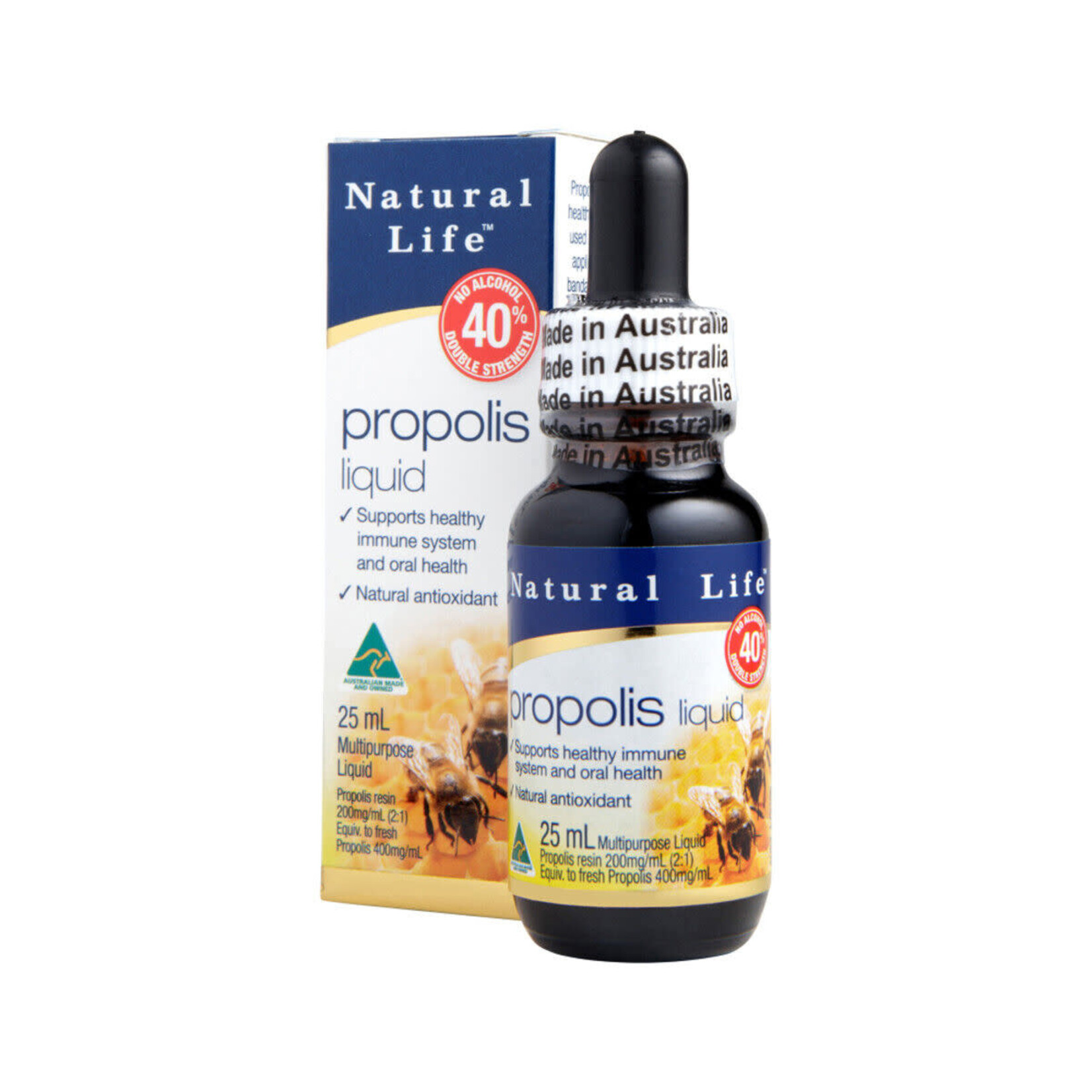 Natural Life Natural Life Propolis Liquid No Alcohol (40%) Double Strength 25ml