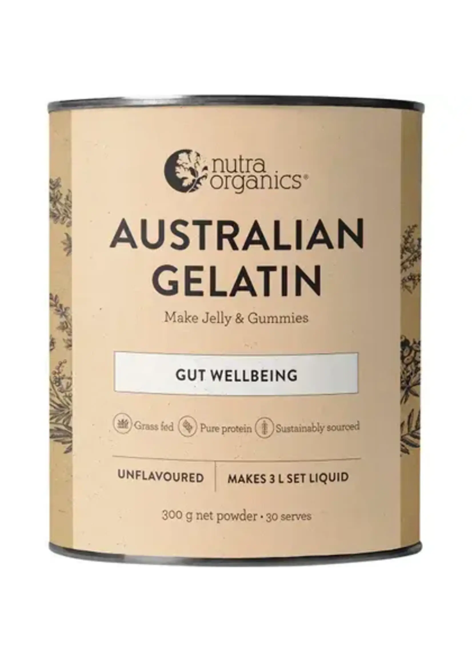 NutraOrganics Nutra Naturals Australian Gelatin 300g