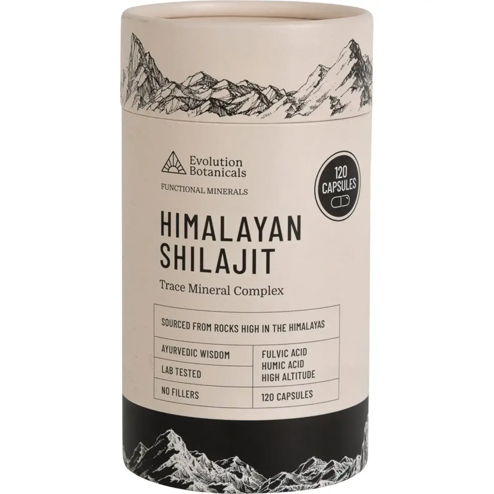 Evolution Botanicals Evolution Botanicals Himalayan Shilajit  Trace Mineral Complex 120 caps